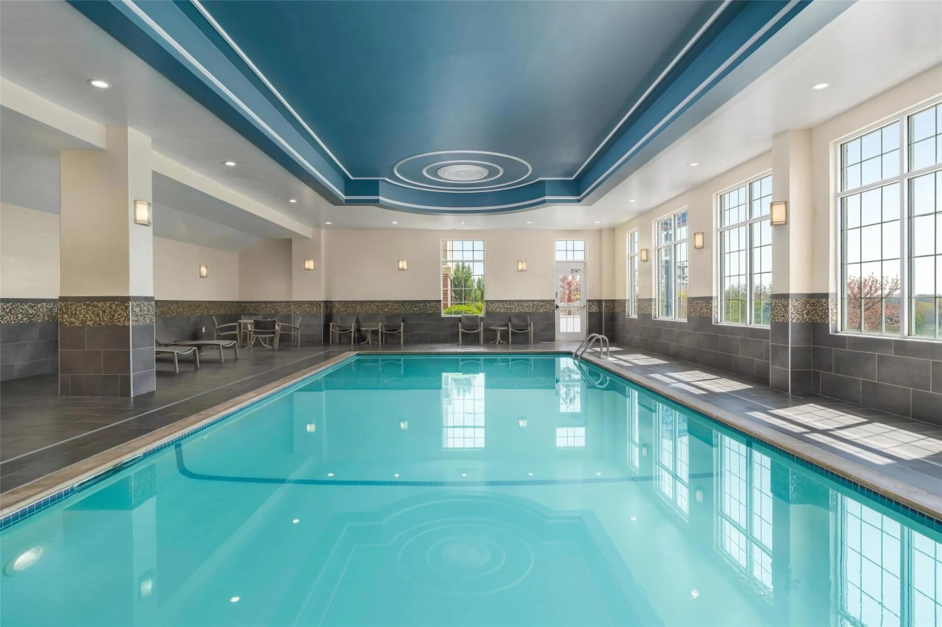 Pool view in Hampton Inn-Pawtucket, RI