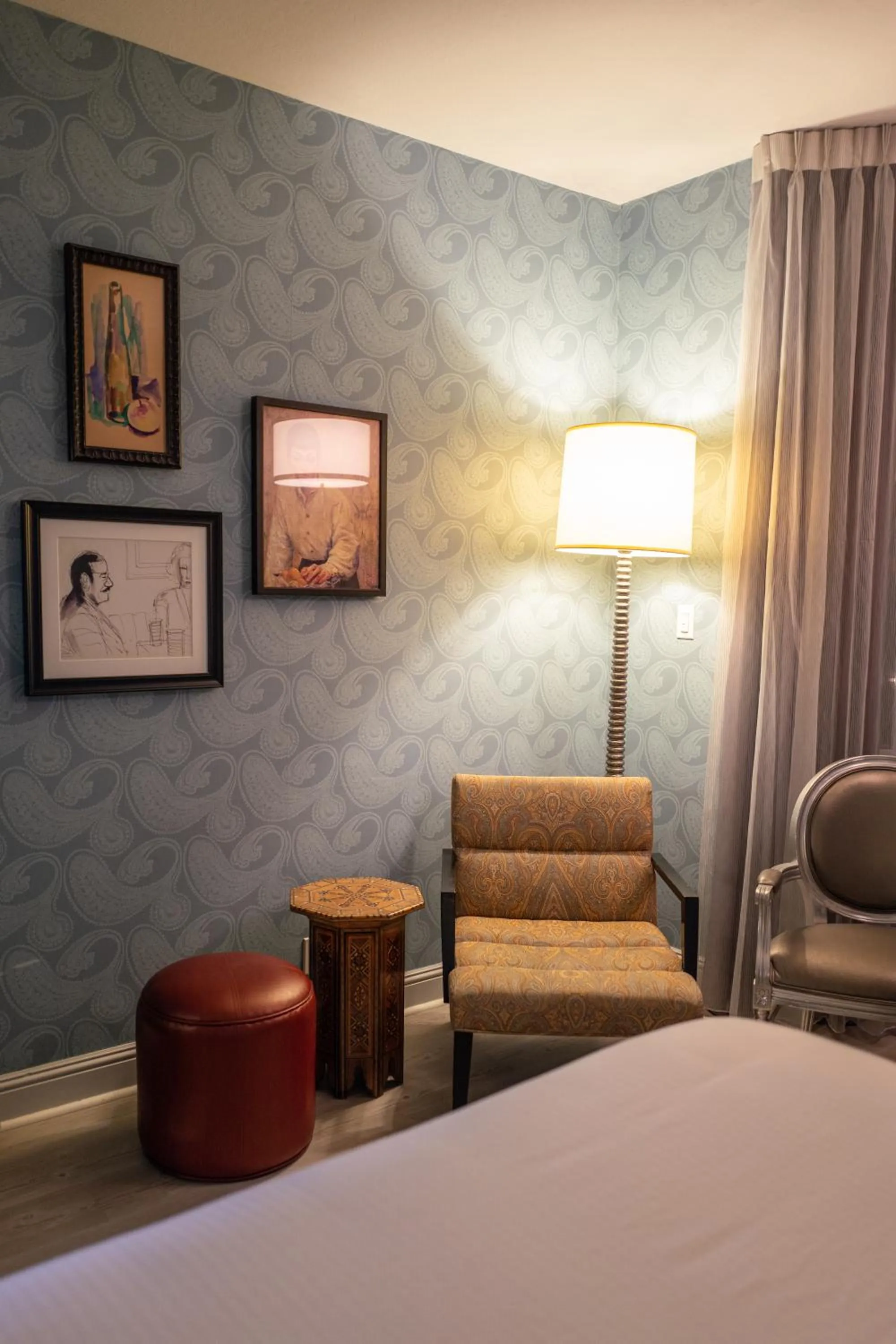 Decorative detail, Bed in Hotel Fiona