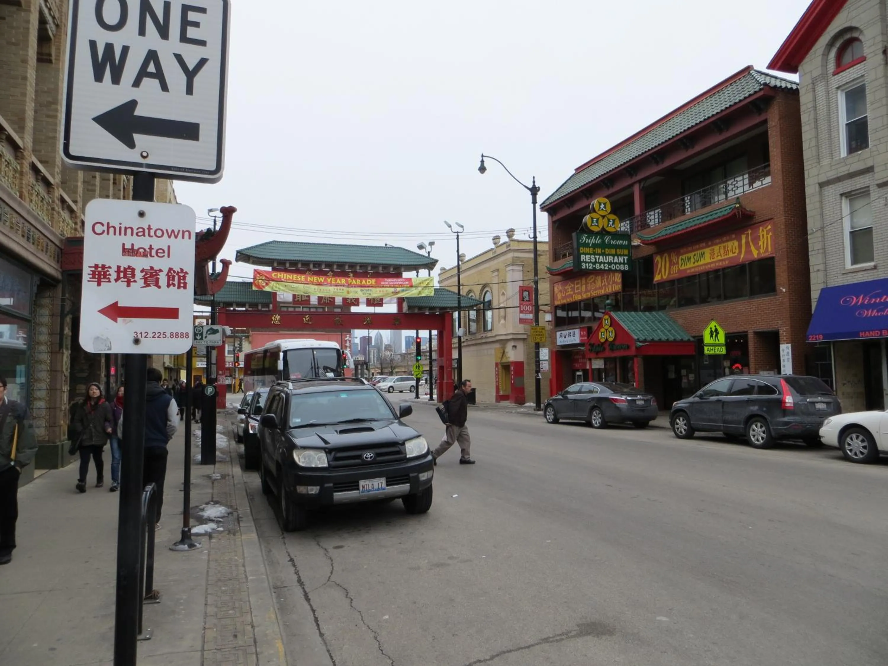 Facade/entrance in Chinatown Hotel Chicago