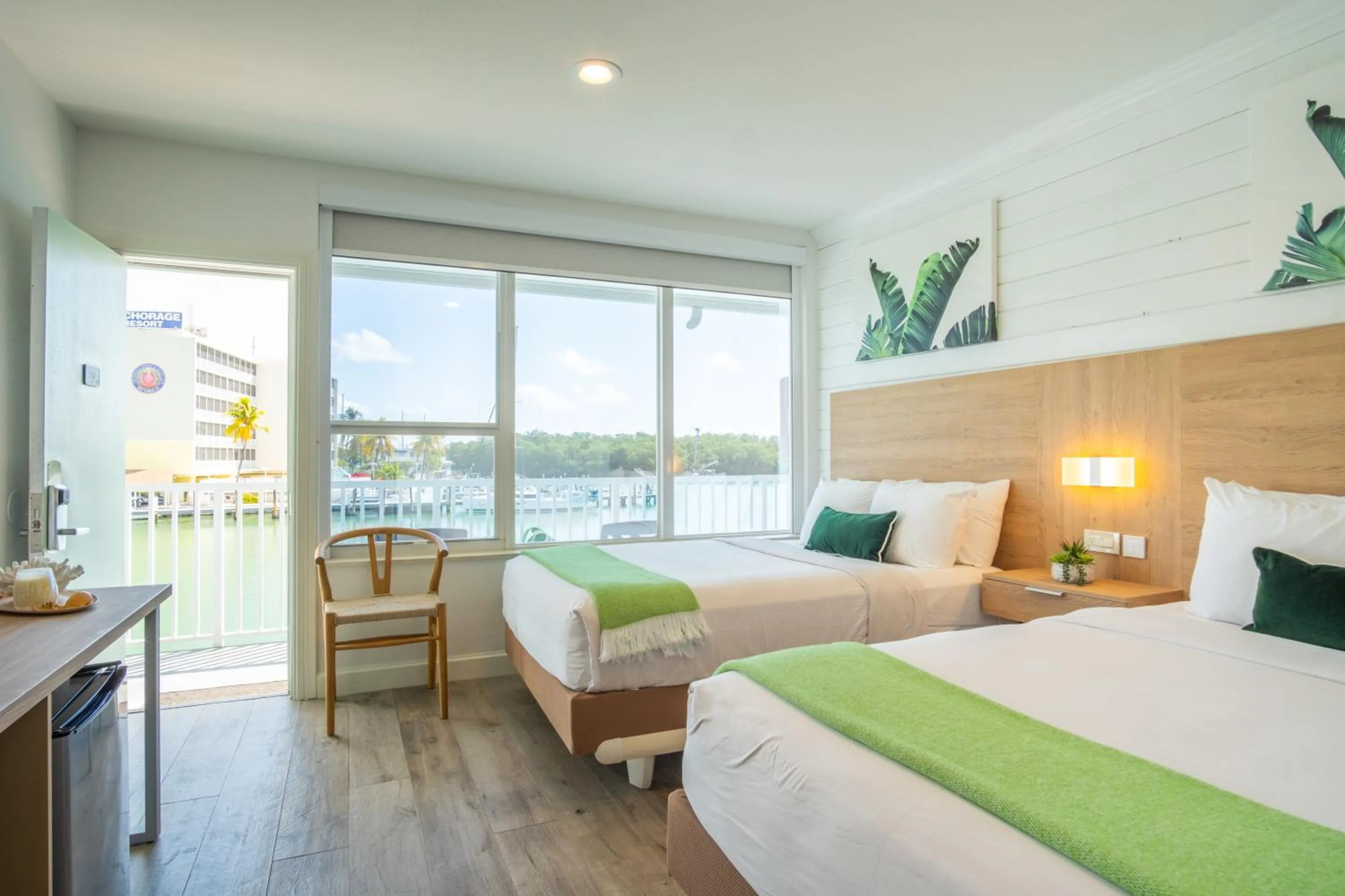 View (from property/room), Bed in Gilbert's Resort & Marina