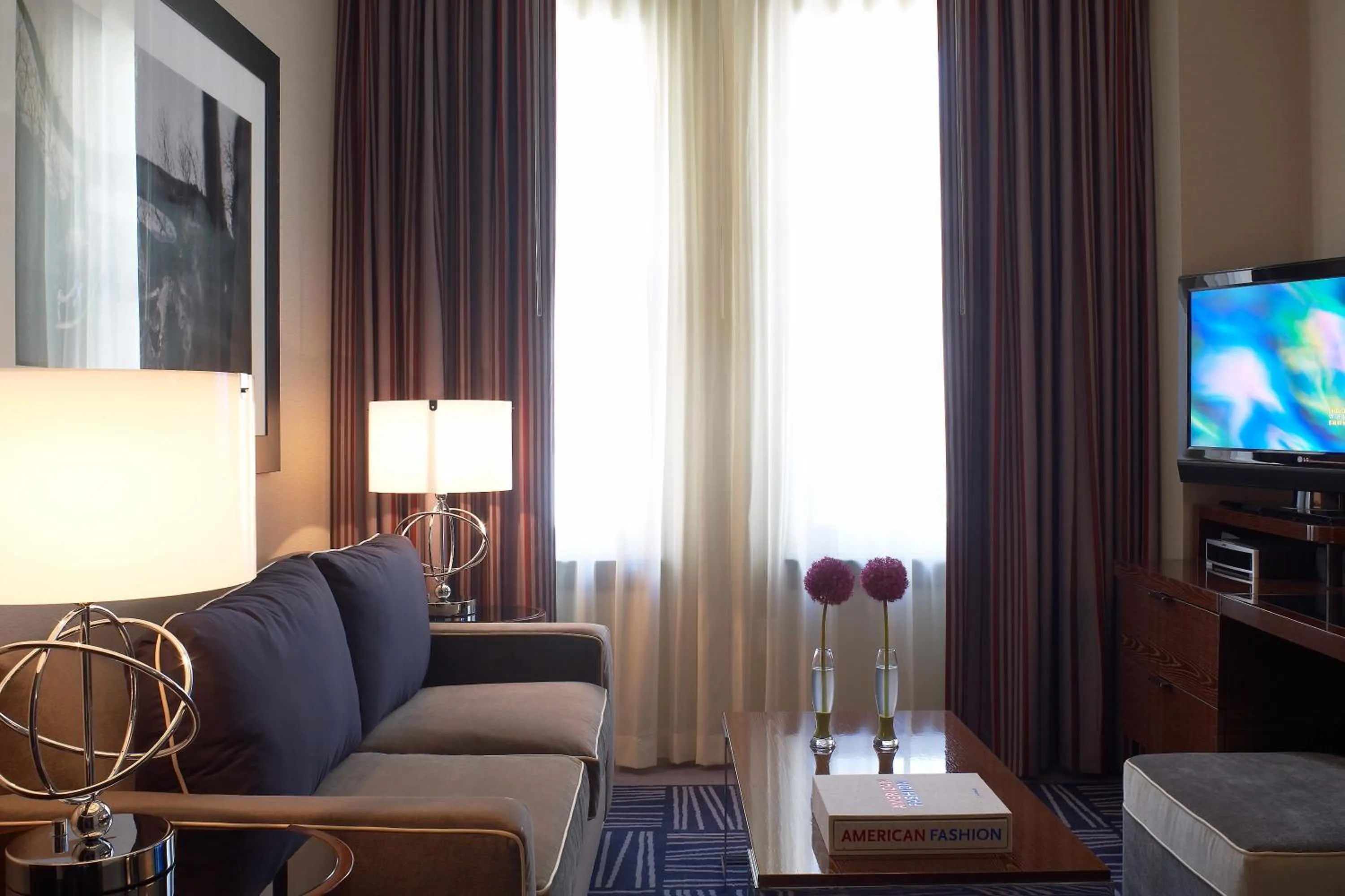 Living room in The Joule