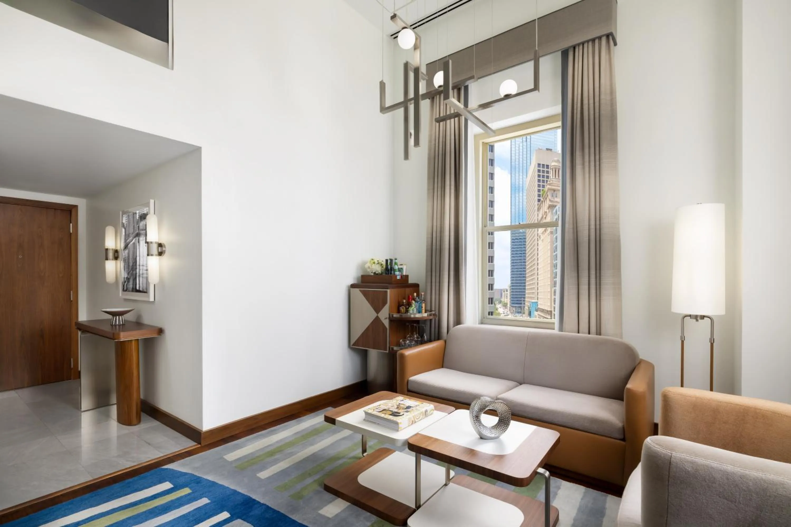 Living room in The Joule