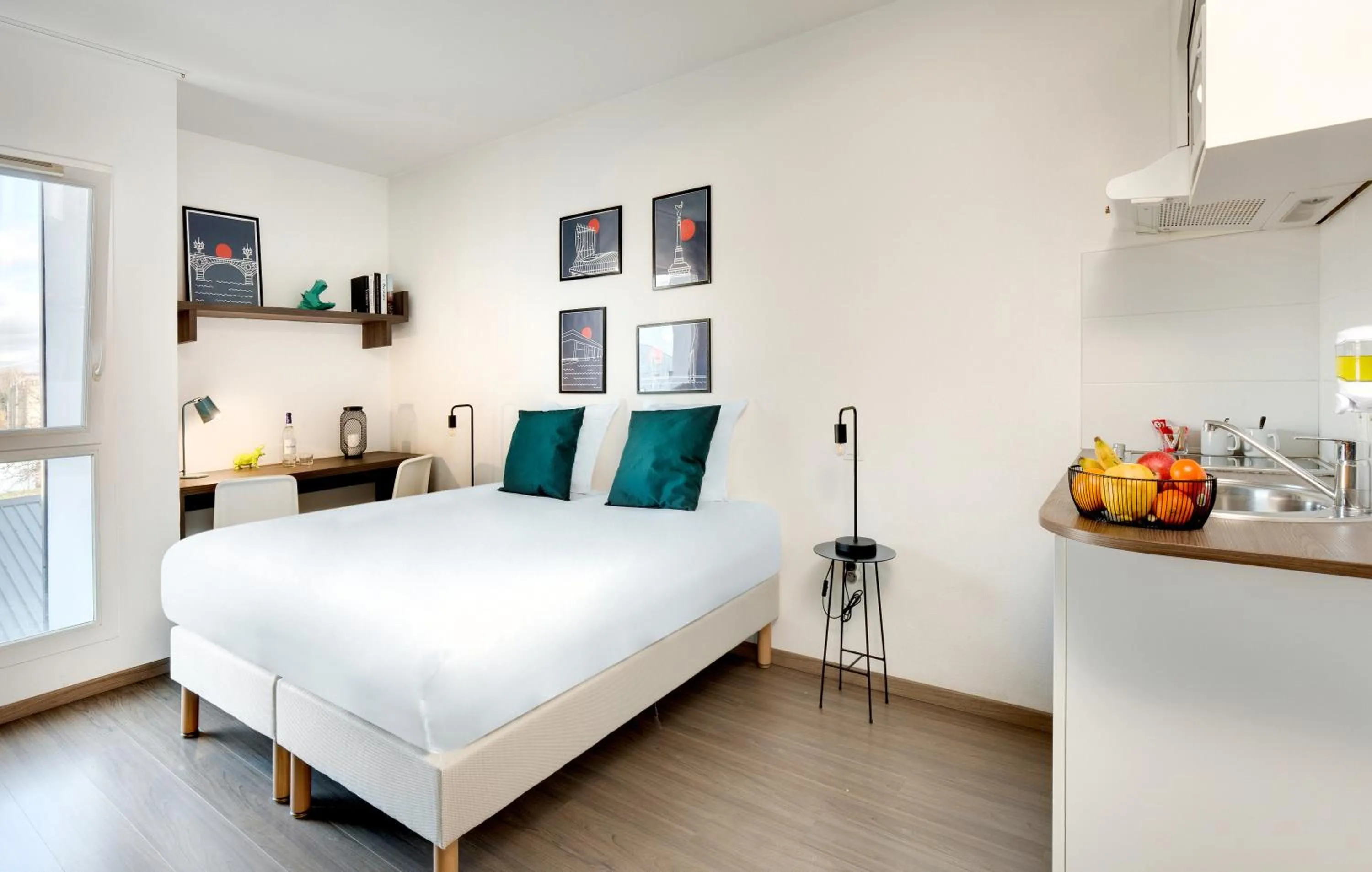 Bed in Ténéo Apparthôtel Bordeaux Maritime - Cité du vin