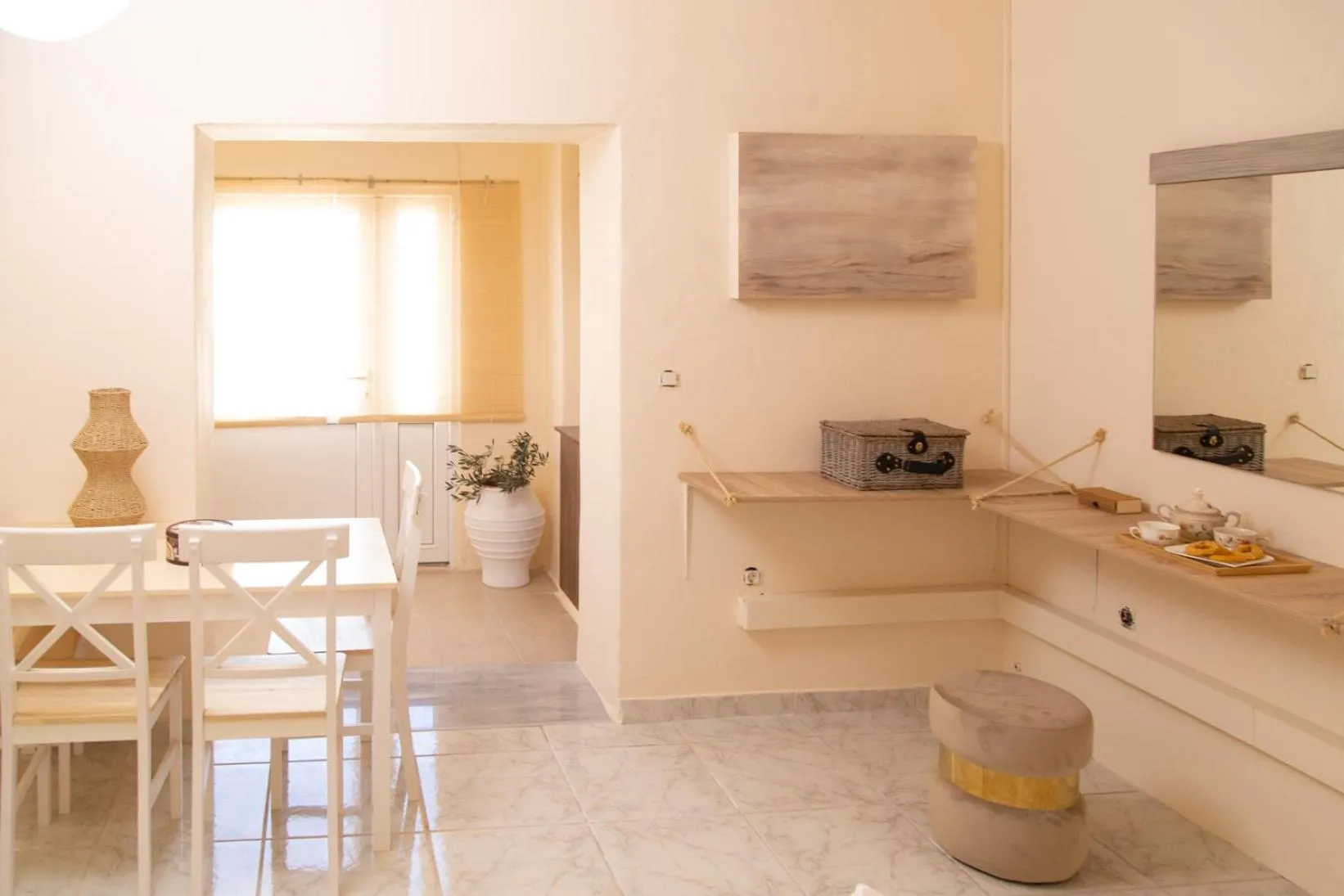 Living room in Poseidon Apartments and Villas by the Sea