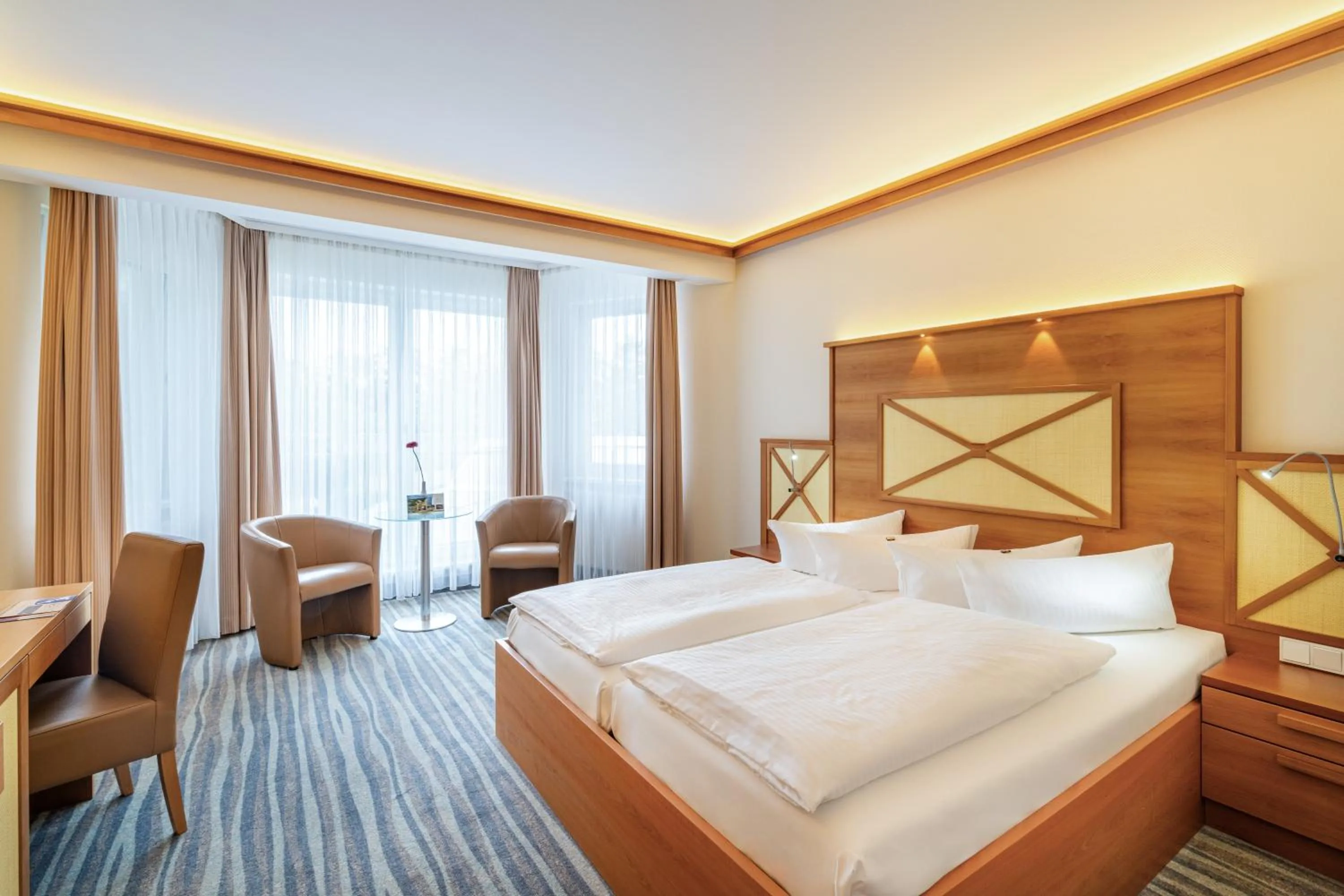 Bed in Strandhotel Seerose