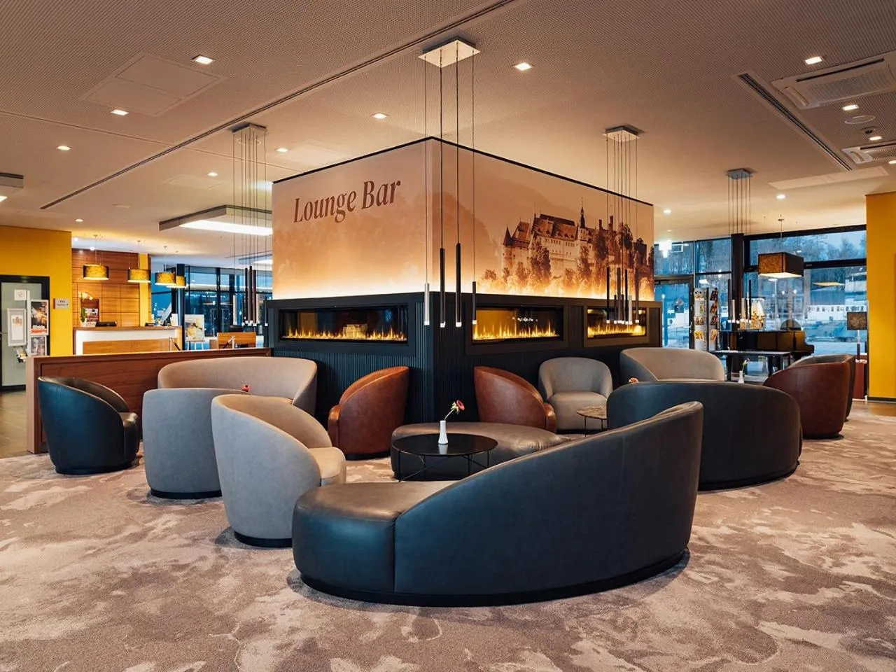 Lounge or bar in Schlosshotel Hellenstein