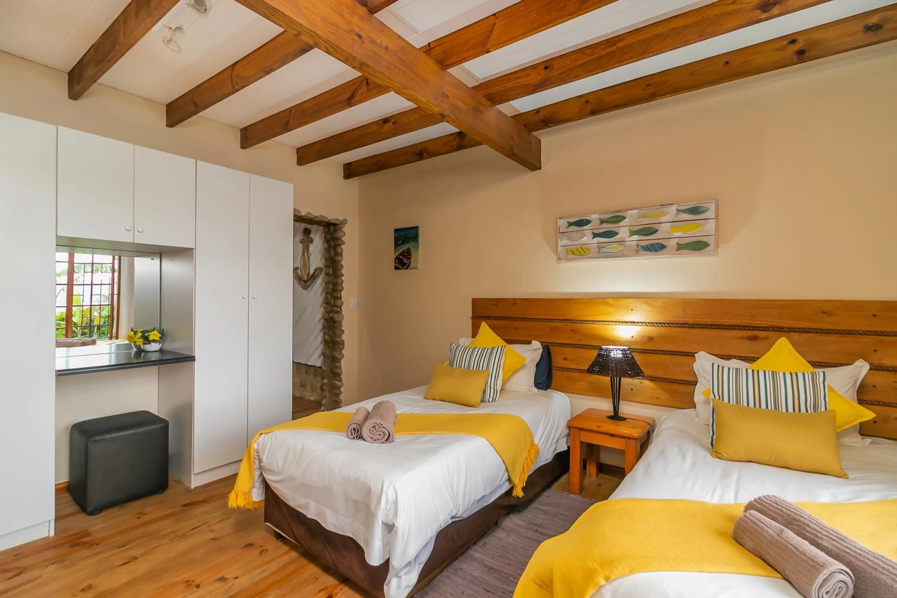 Bed in Big Tree House Lodge