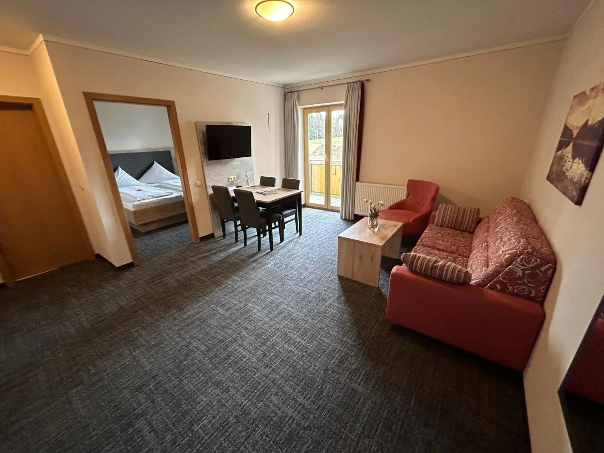 Living room, Bed in Panorama-Hotel am See