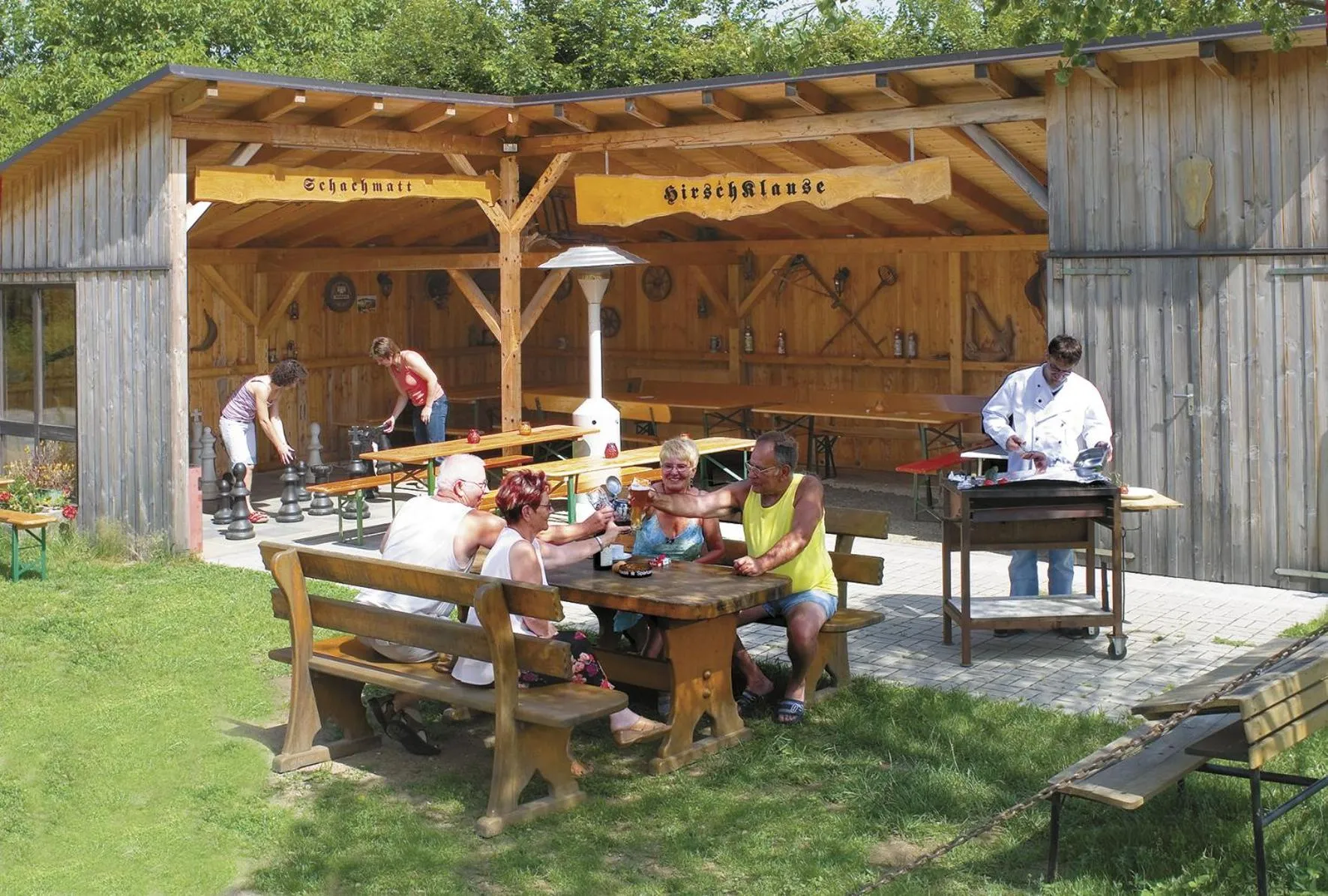 BBQ facilities in Panorama-Hotel am See