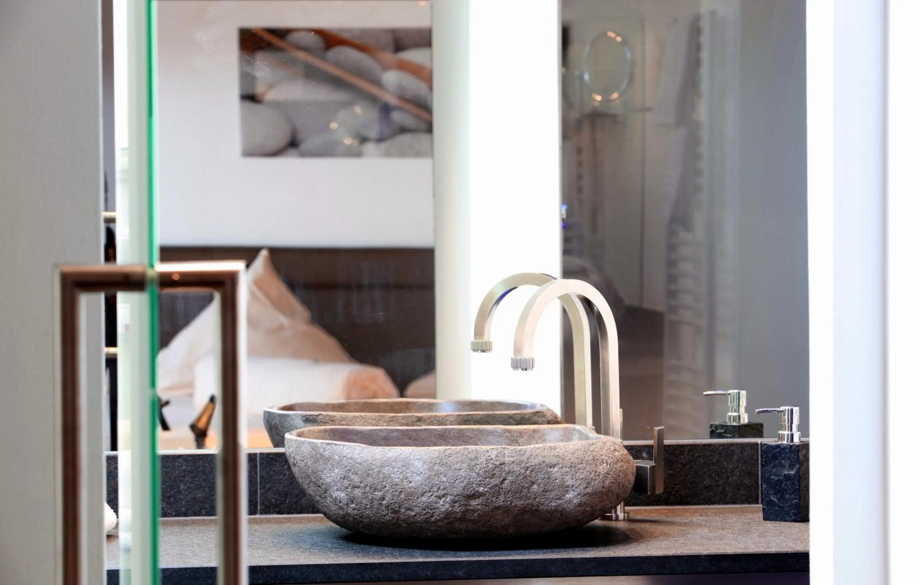 Bathroom in Hotel Am Hirschhorn - Wellness - Spa - and more