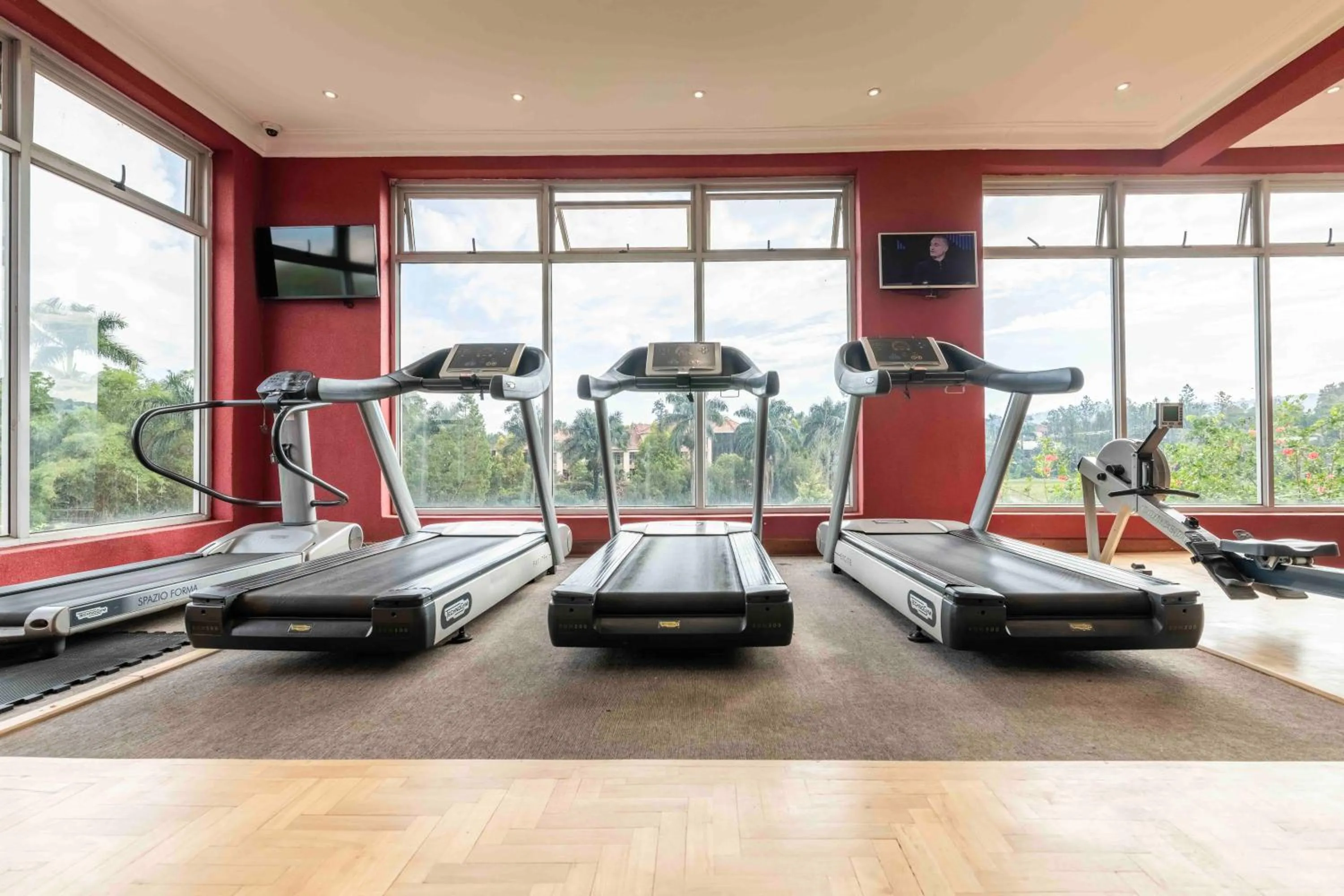 Fitness centre/facilities in Mbale Resort Hotel