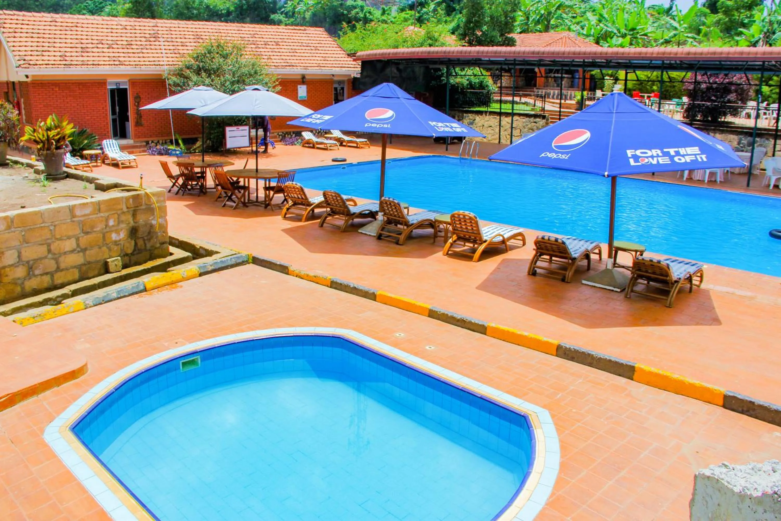 Pool view in Mbale Resort Hotel