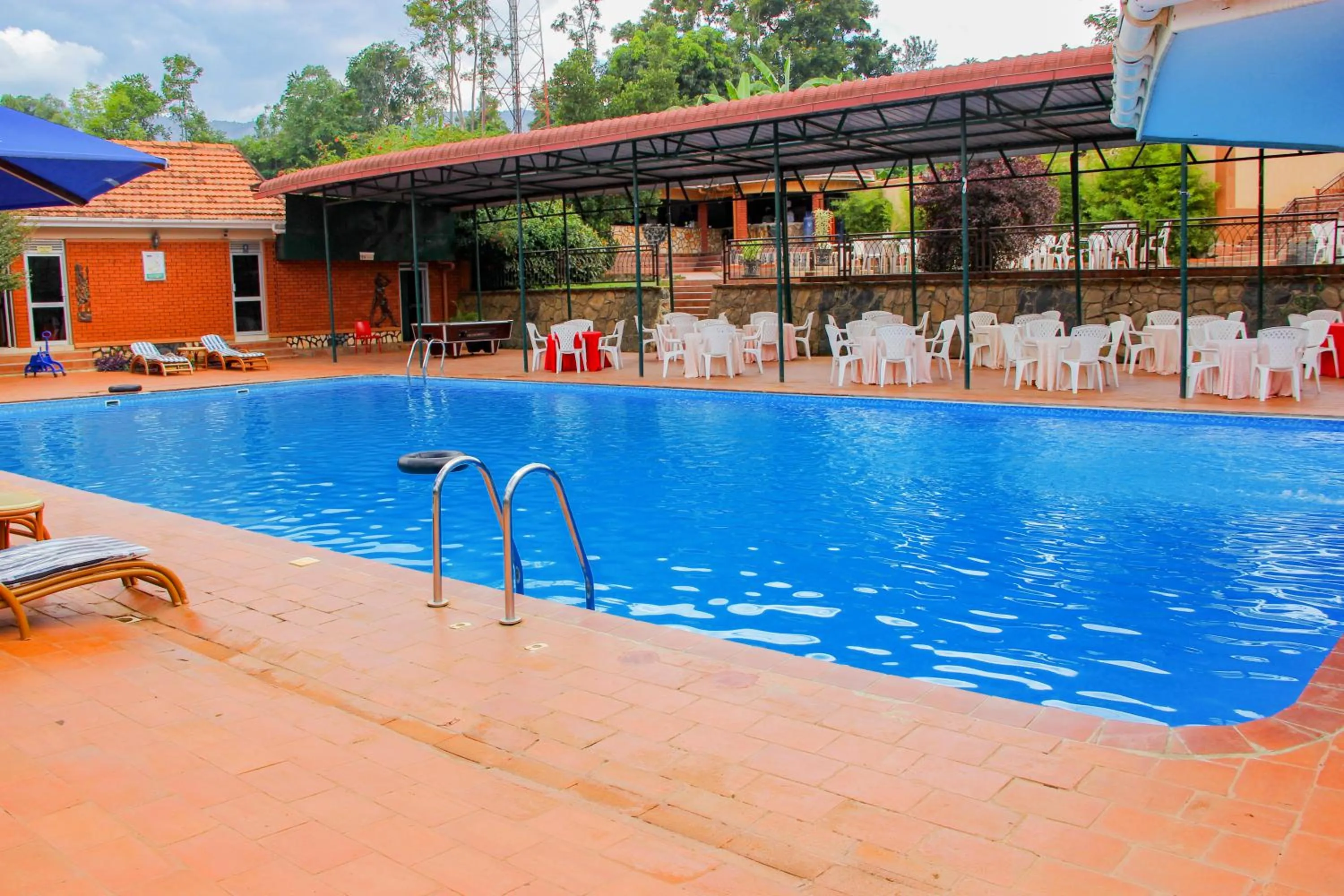 Pool view in Mbale Resort Hotel