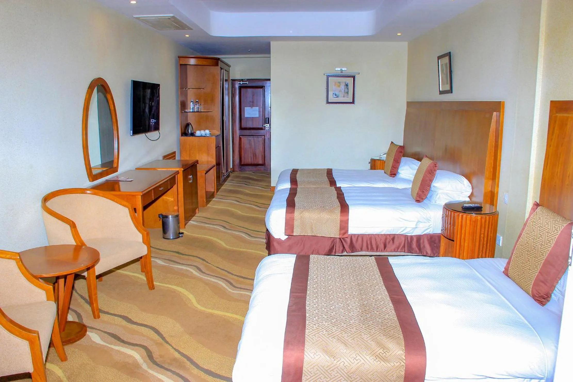 Bed in Mbale Resort Hotel