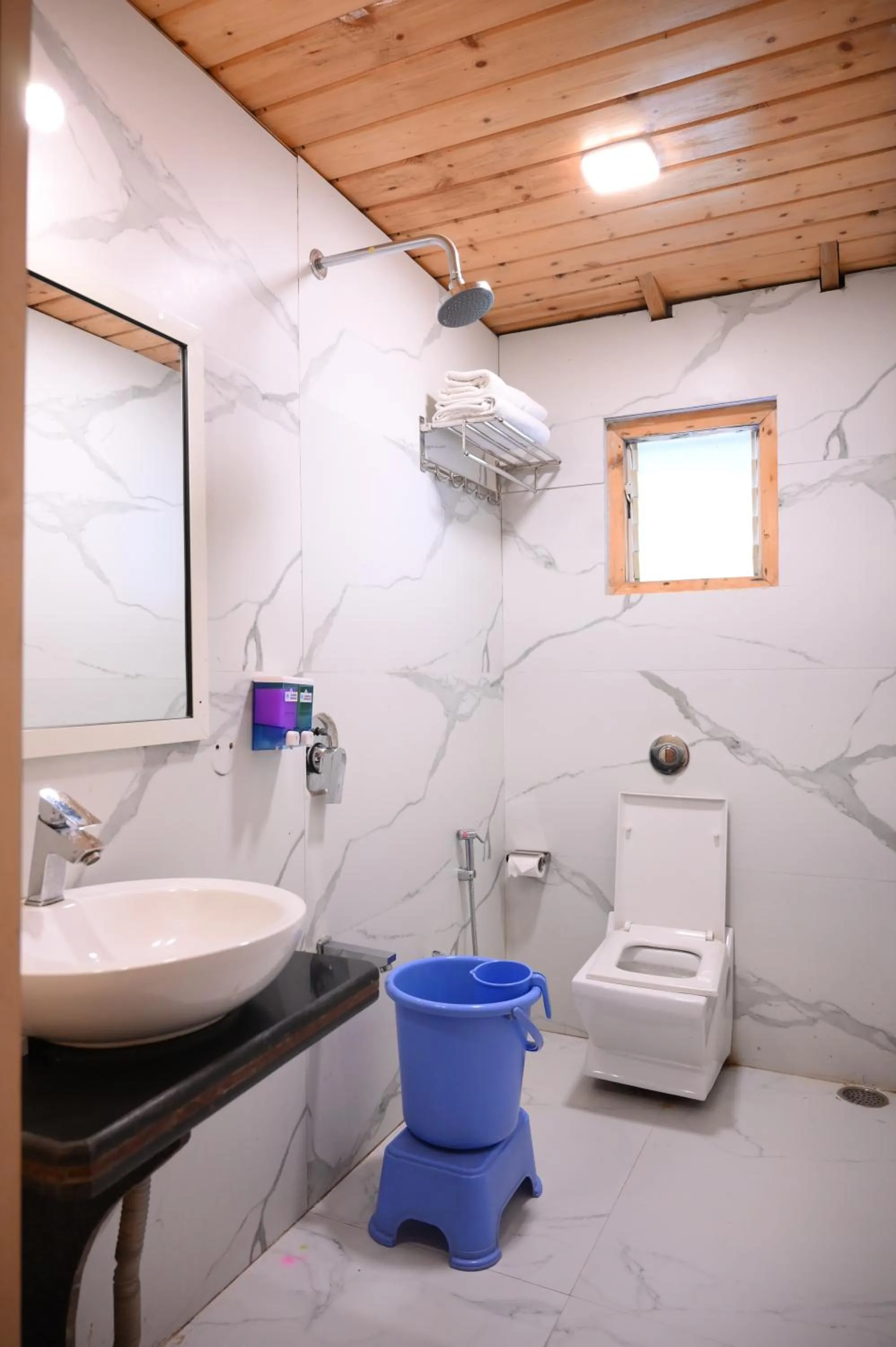 Bathroom in The Grand Legacy Resort & Spa - TGL - Pure Vegetarian Mahabaleshwar