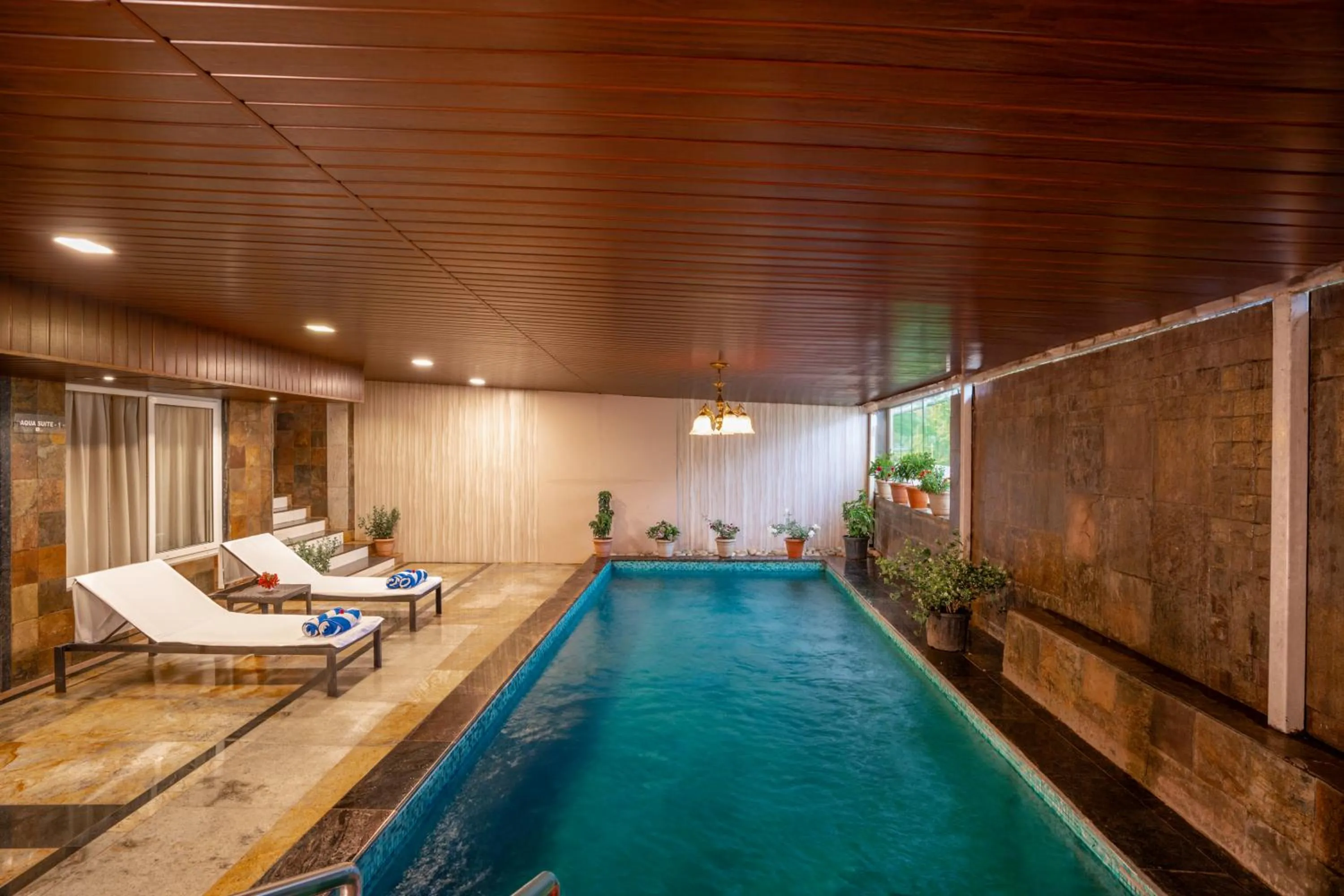 Pool view in The Grand Legacy Resort & Spa - TGL - Pure Vegetarian Mahabaleshwar