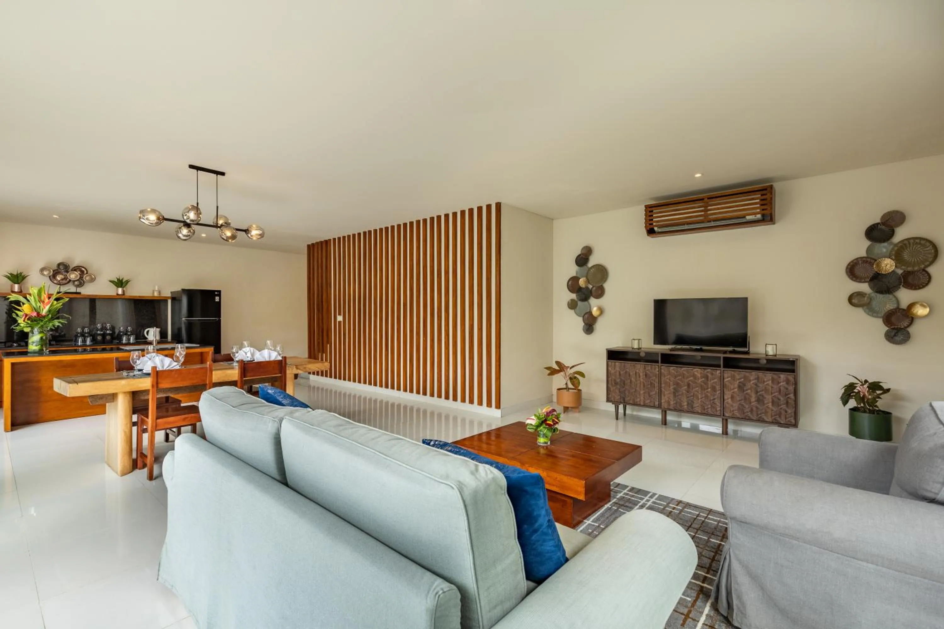 Living room in Theanna Villa and Spa Canggu