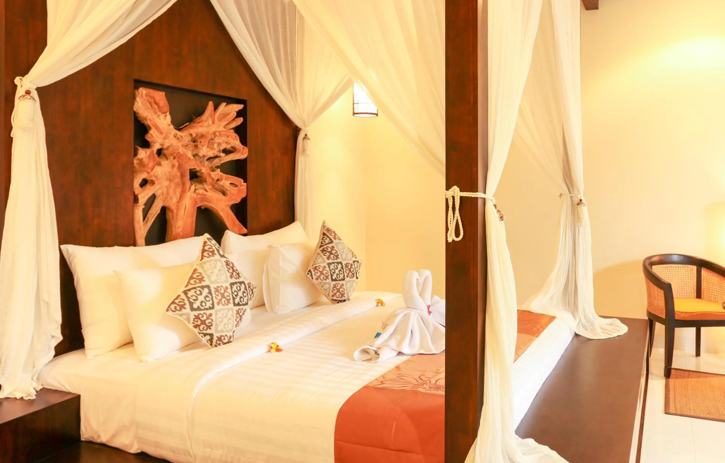 TV and multimedia, Bed in Theanna Villa and Spa Canggu