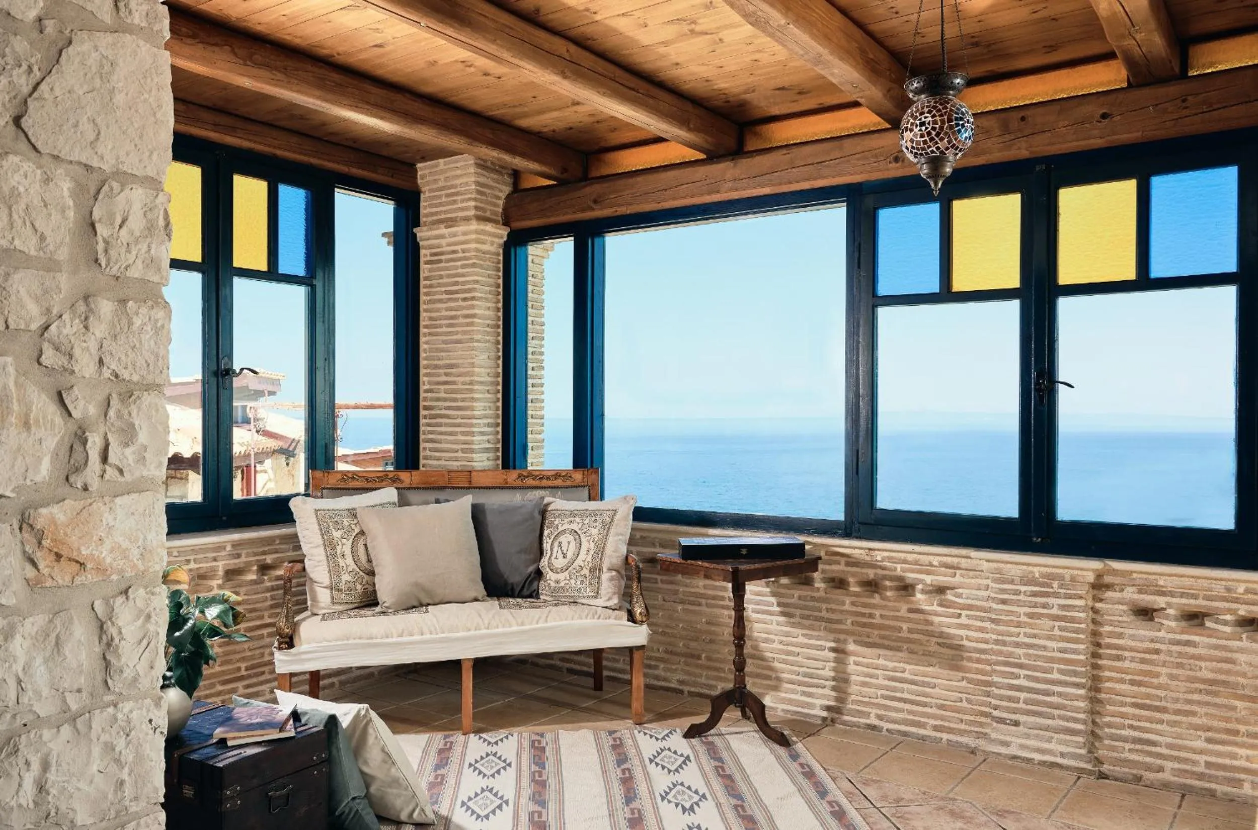 Seating area in Diamond Suites