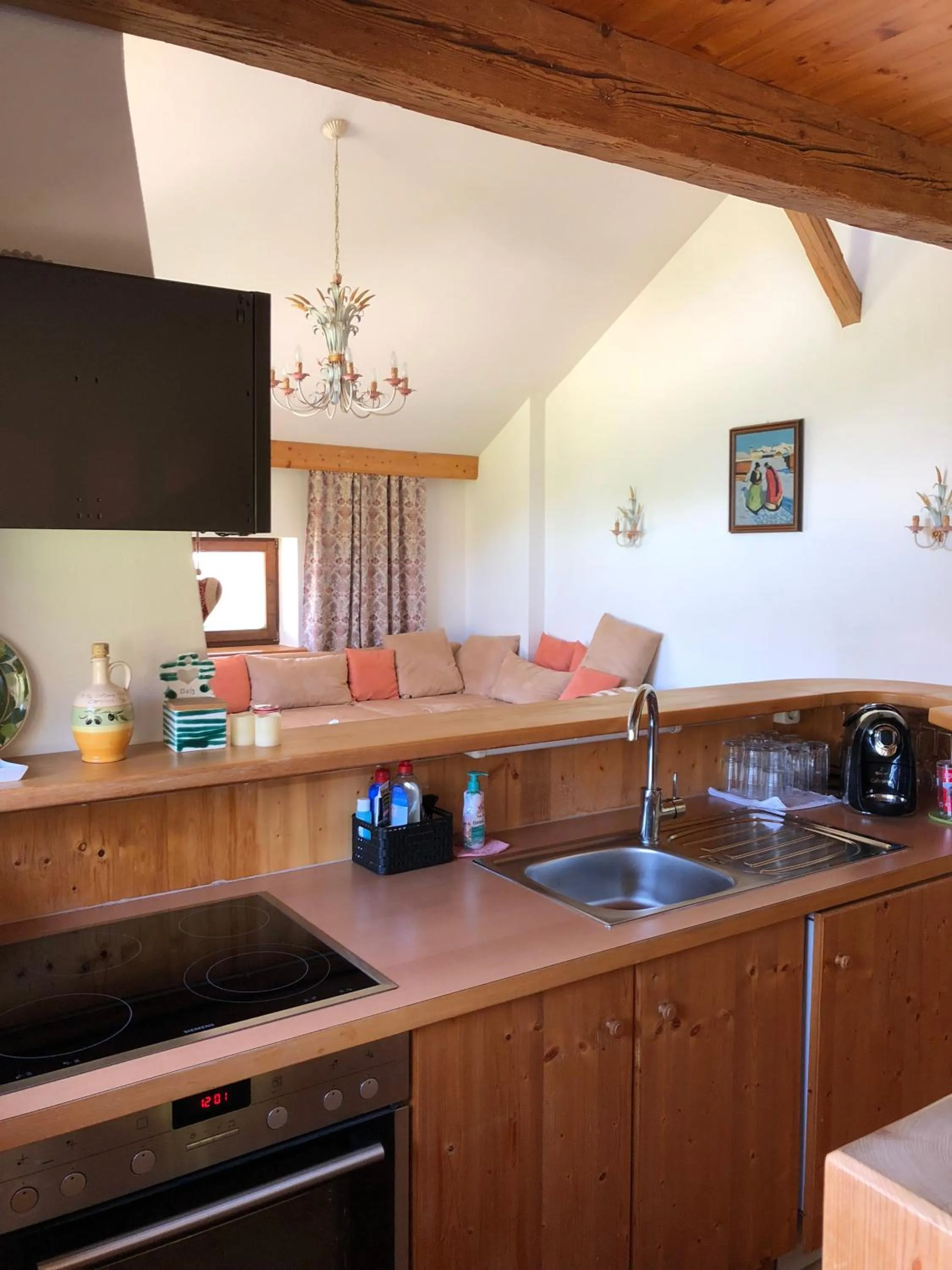 Kitchen or kitchenette in Pension Thainerhof