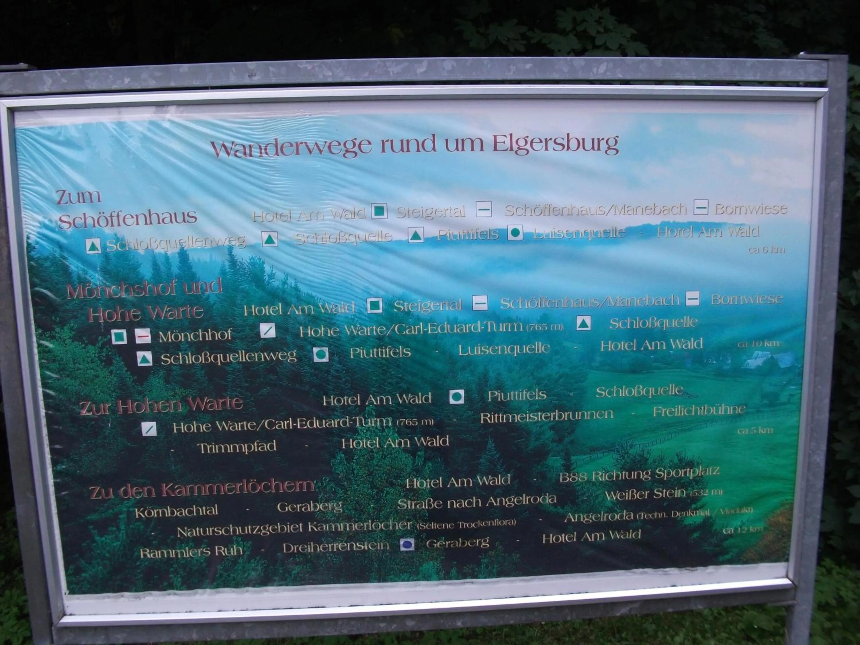 Logo/Certificate/Sign in Hotel Am Wald -GARNI-