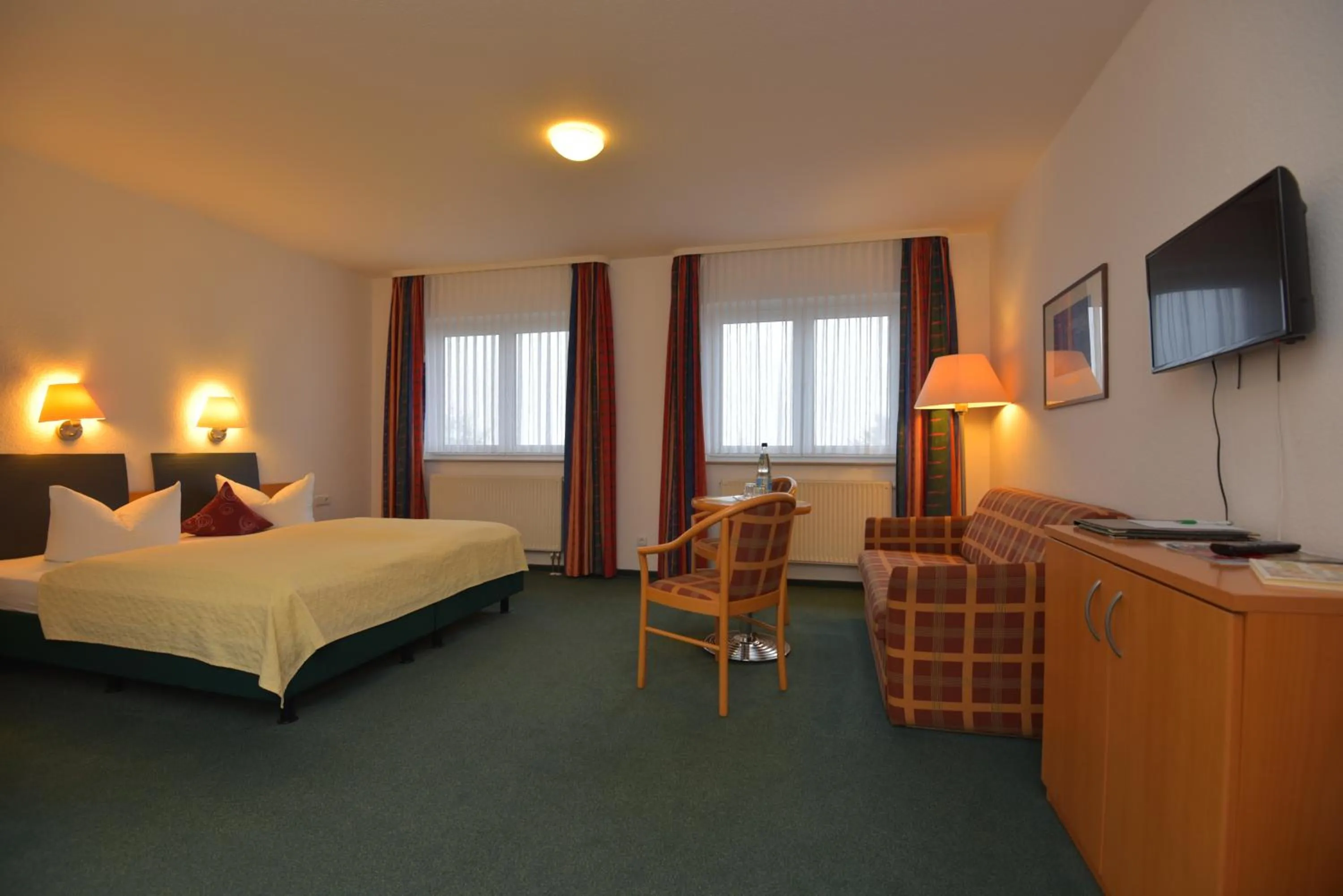 Photo of the whole room, Bed in Hotel Am Wald -GARNI-