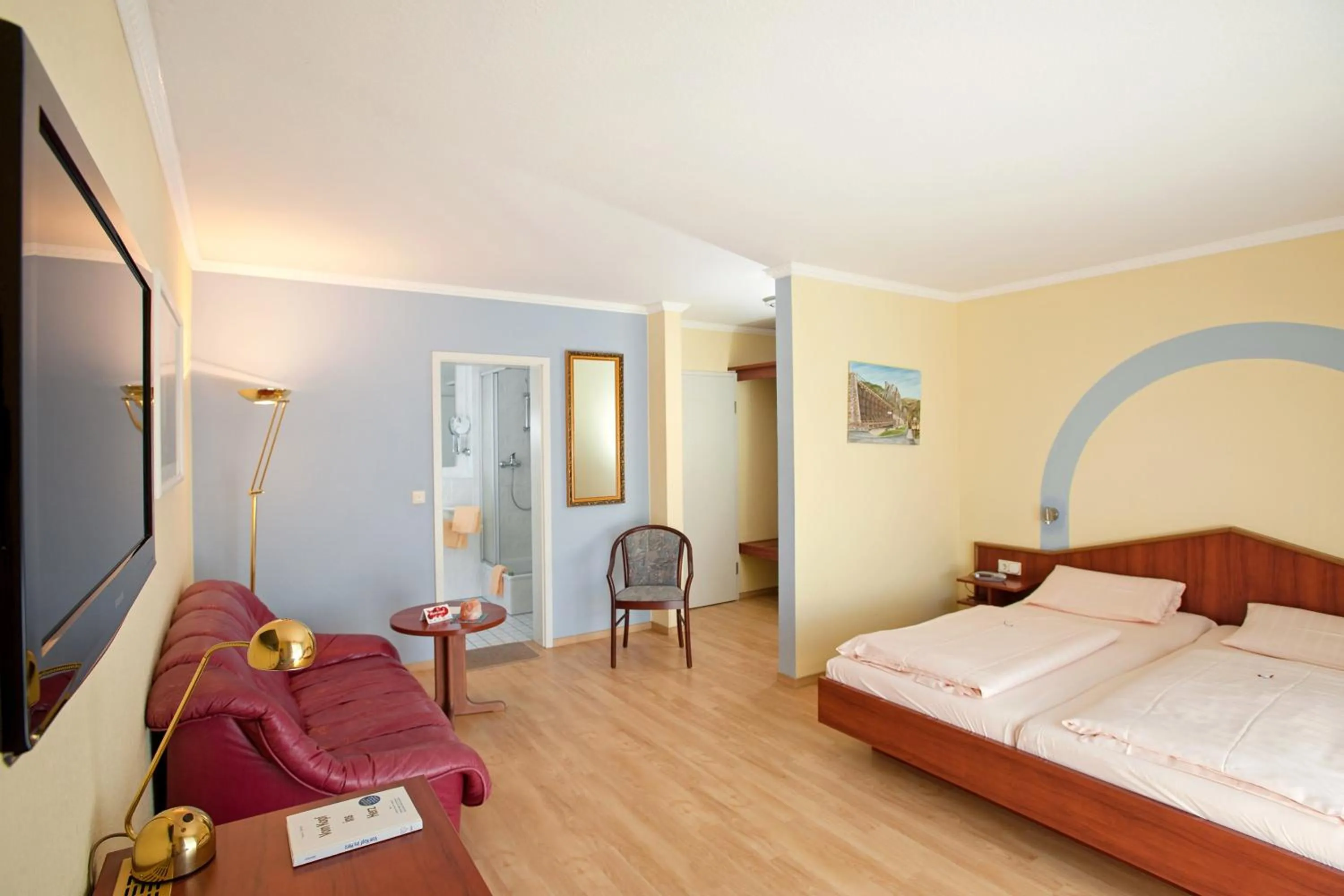 Bed in Land-gut-Hotel BurgBlick