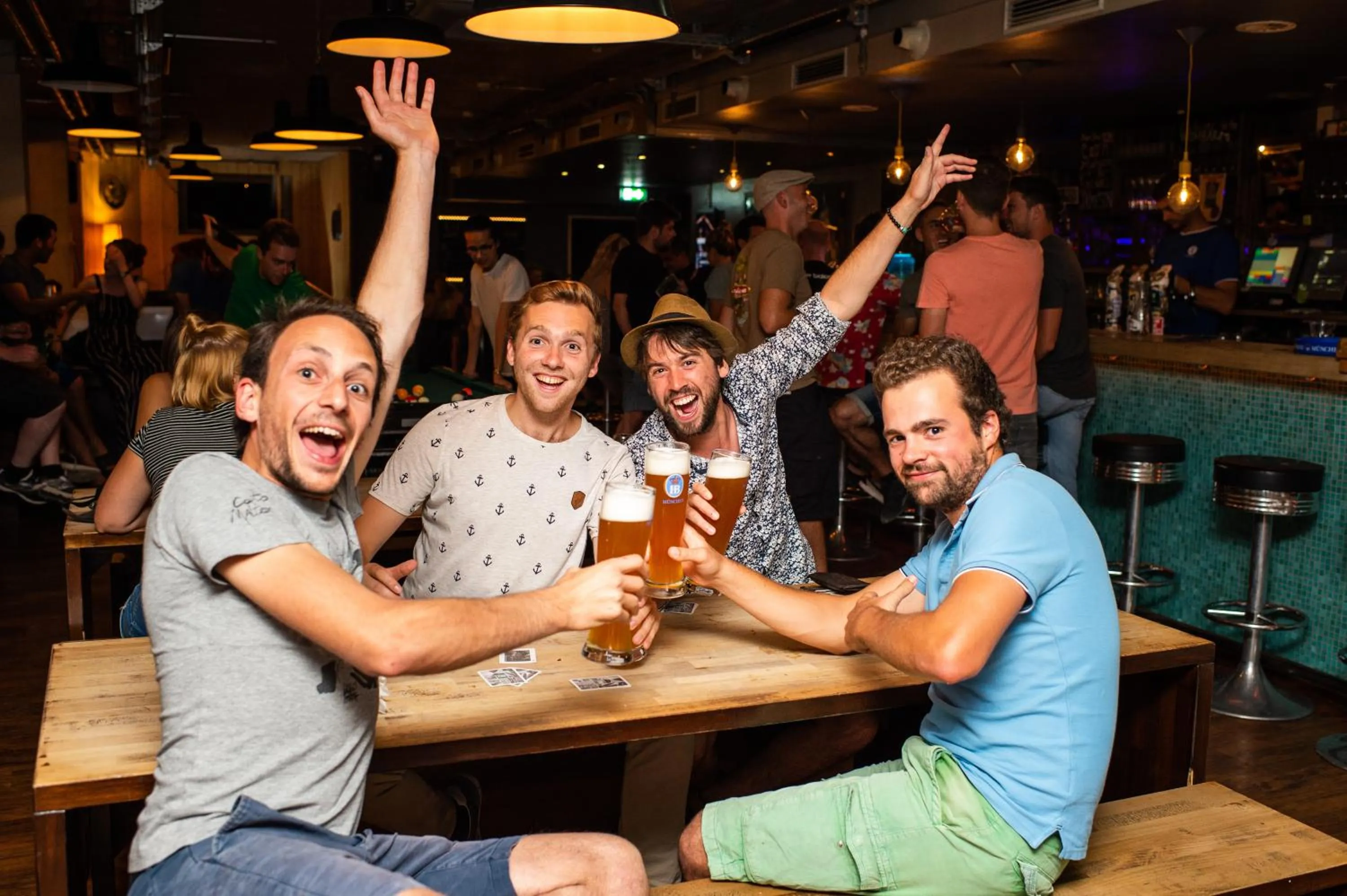 People in Wombat's City Hostel Munich Hauptbahnhof