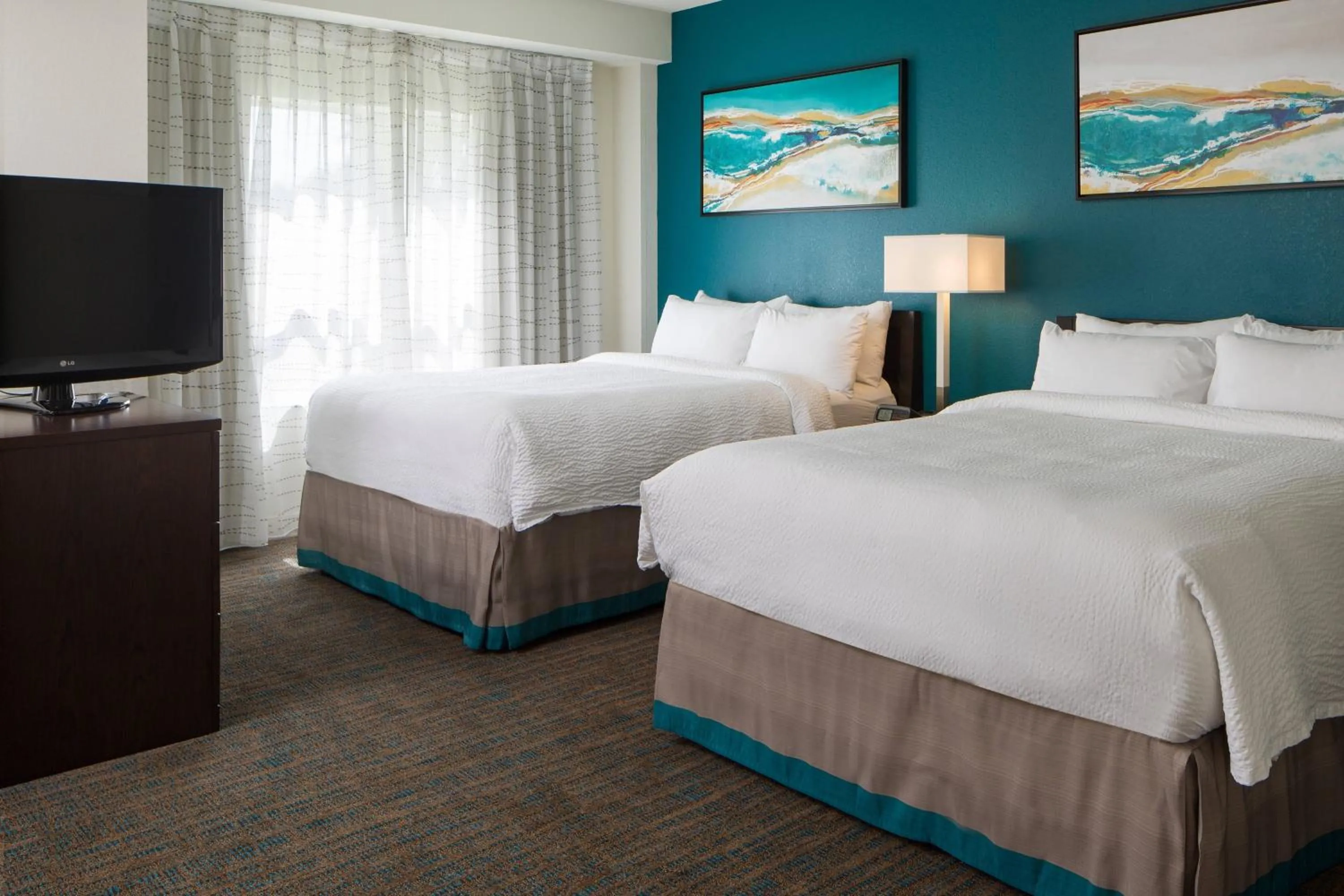 Bedroom, Bed in Residence Inn by Marriott Orlando at SeaWorld