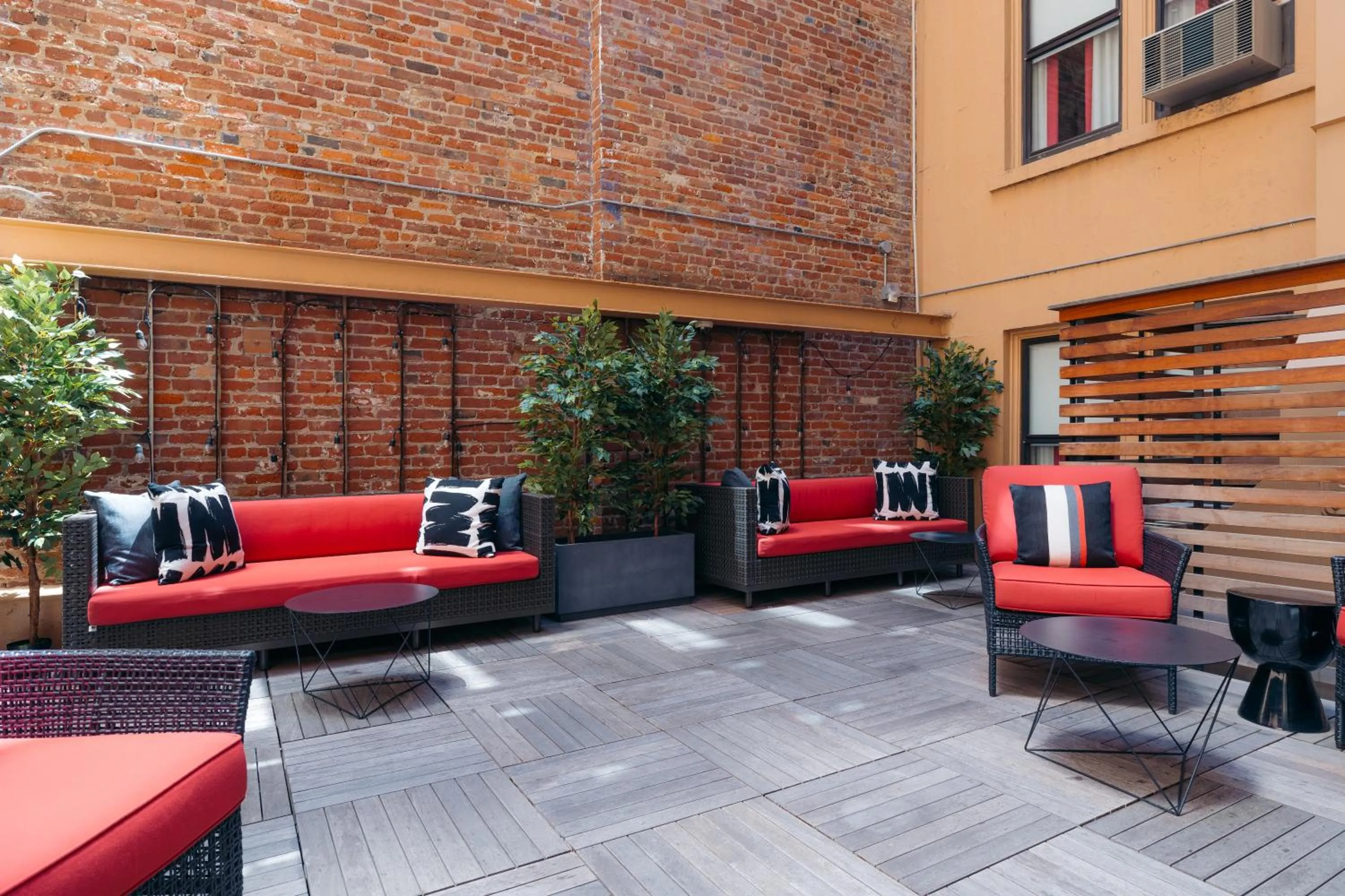 Patio in Hotel Triton