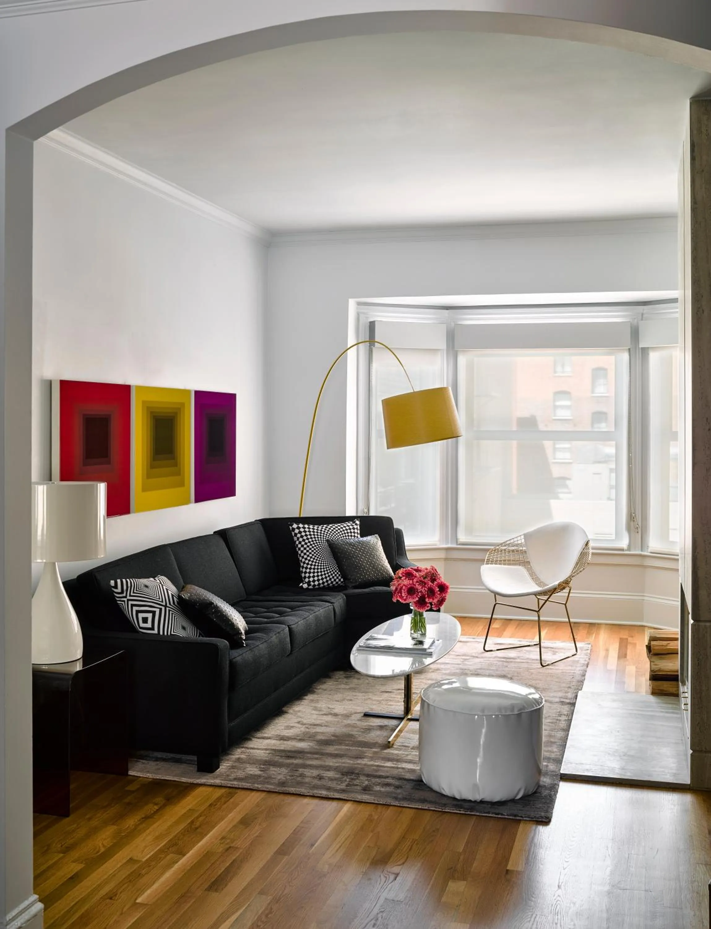 Living room in Hotel Zeppelin San Francisco