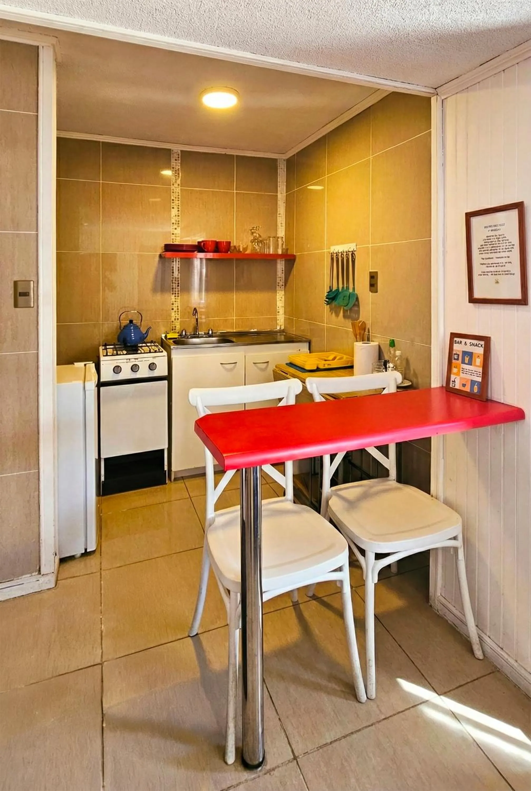 kitchen in La Galería B&B