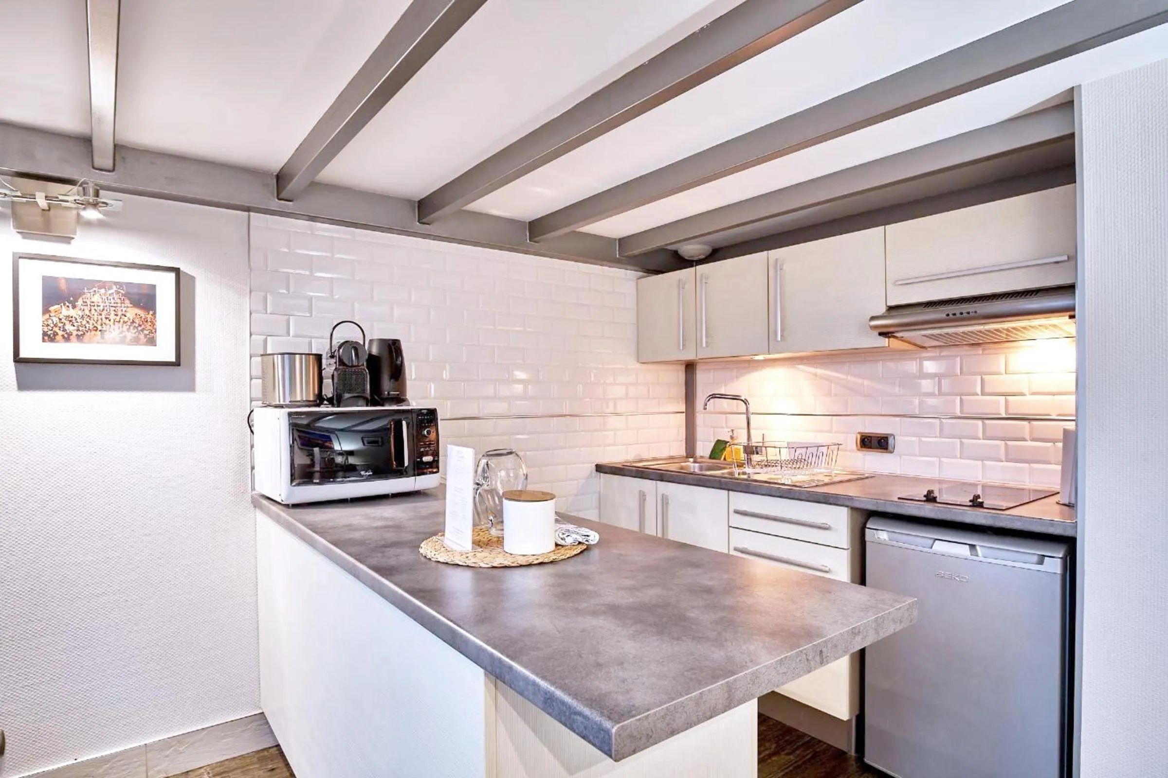 Kitchen or kitchenette in Haut Lofts - Toulouse Centre Ramblas