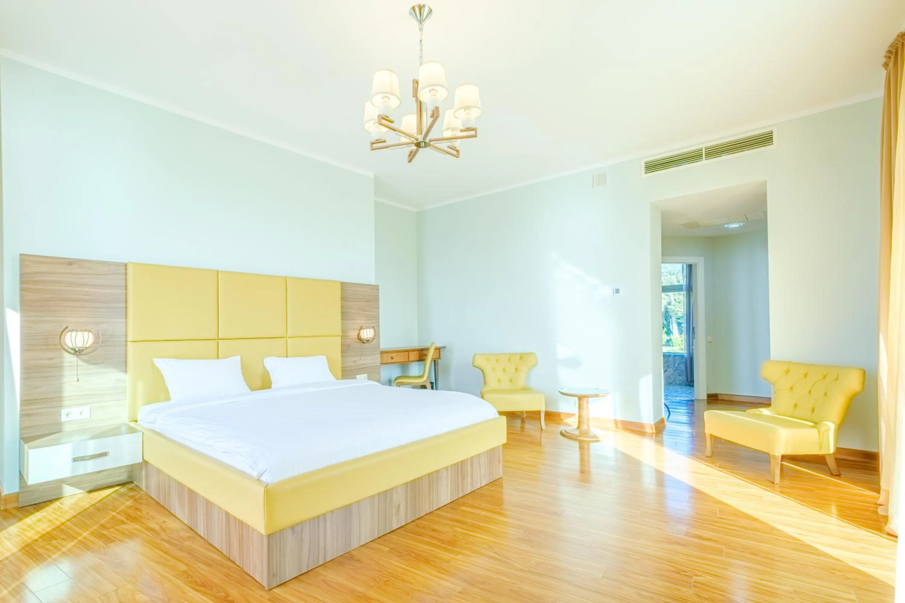 Bed in Castello Mare Hotel