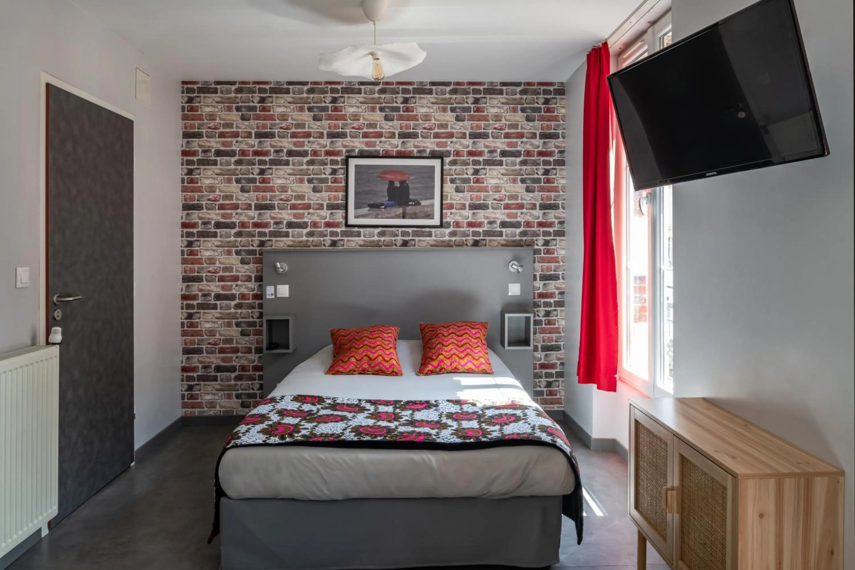 Bedroom, Bed in Smartappart Caen Grusse