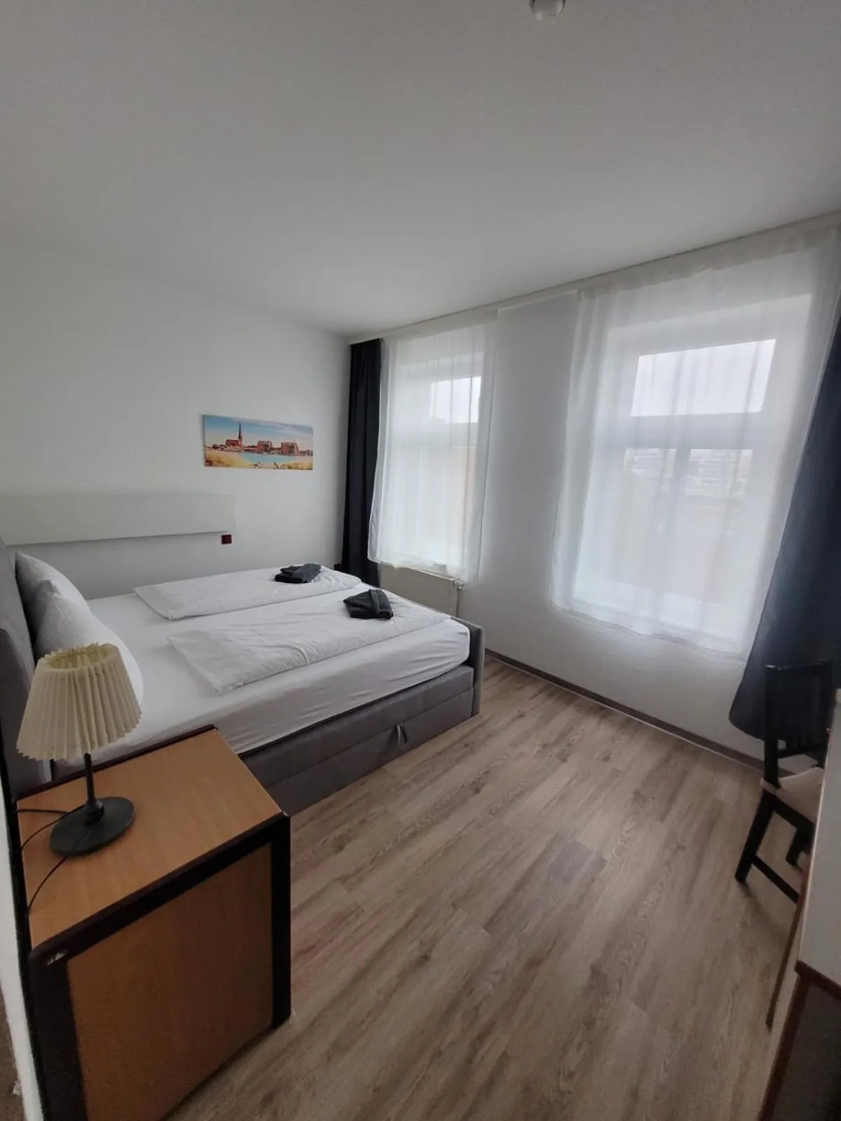 Bed in Appartement-Hotel Rostock