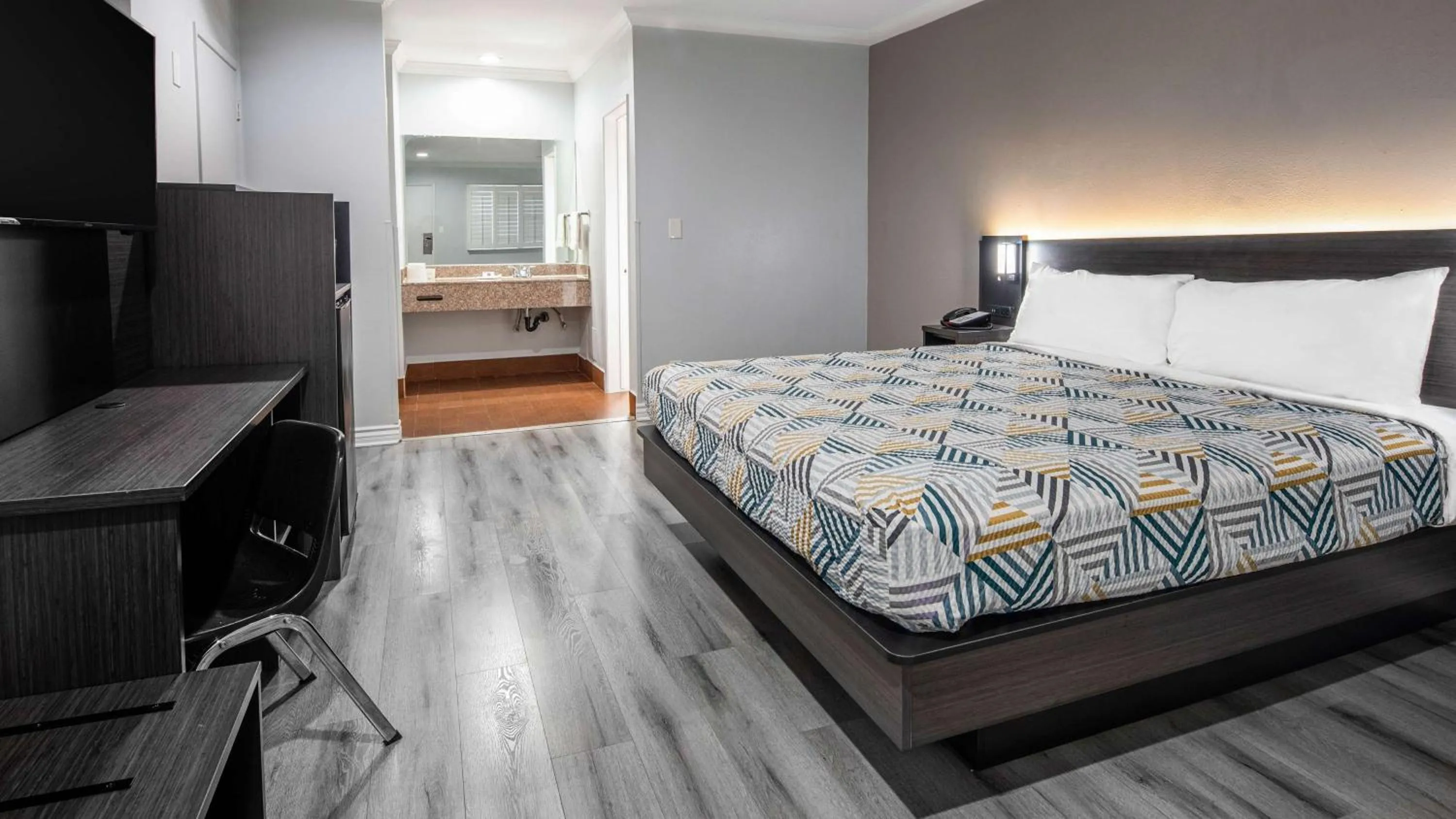 Photo of the whole room in Motel 6-Anaheim, CA - Convention Center