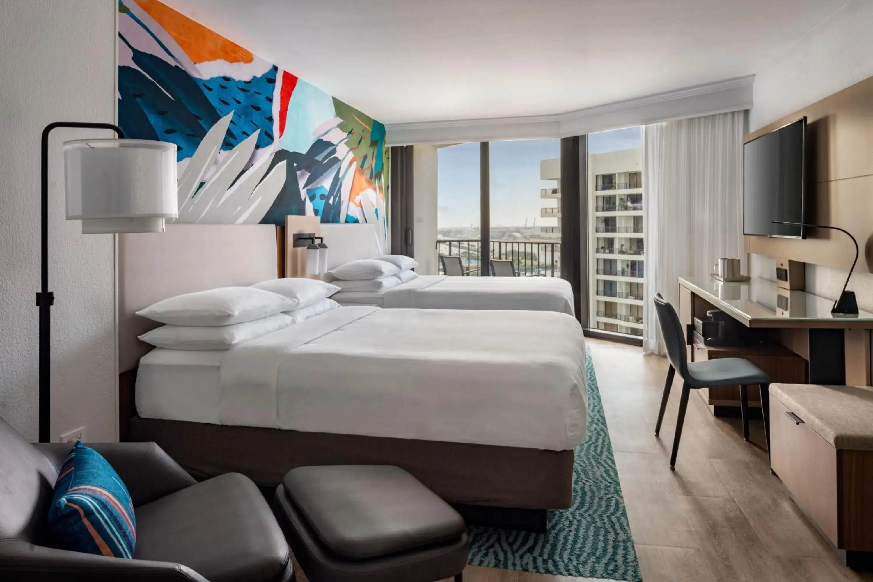 Double Room with Two Double Beds High Floor in Miami Marriott Biscayne Bay Double Room with Two Double Beds High Floor in Miami Marriott Biscayne Bay