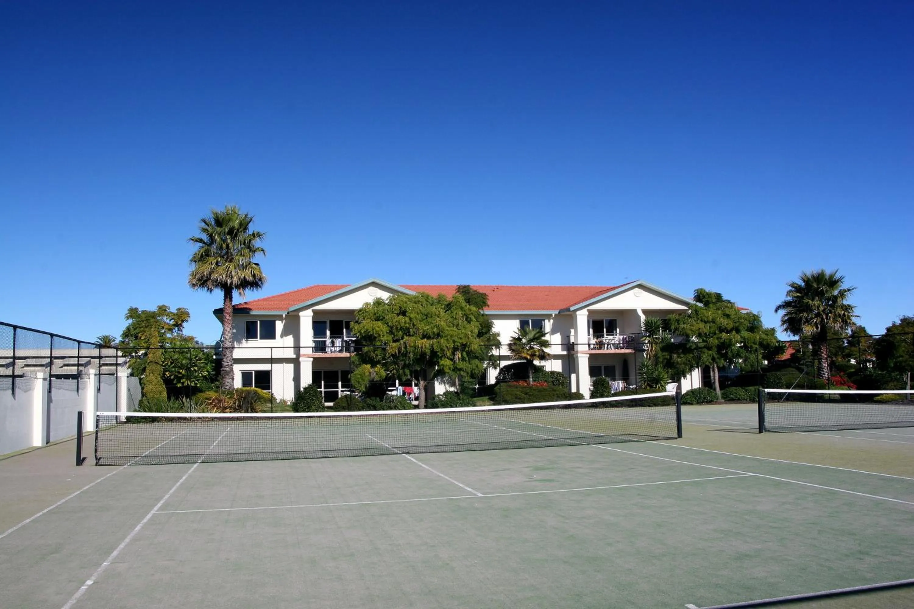 Tennis court in Pacific Palms Resort