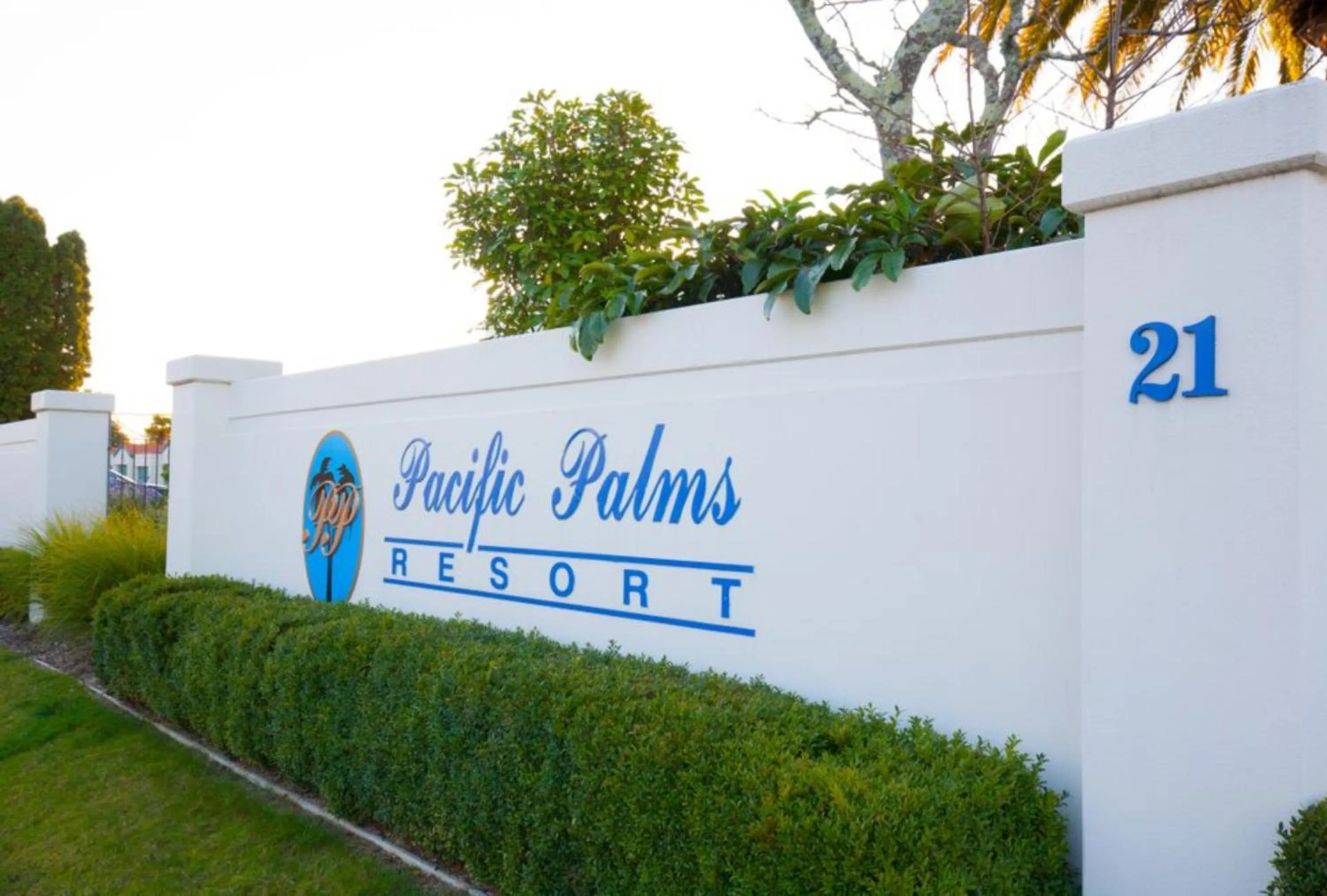 Property logo or sign in Pacific Palms Resort