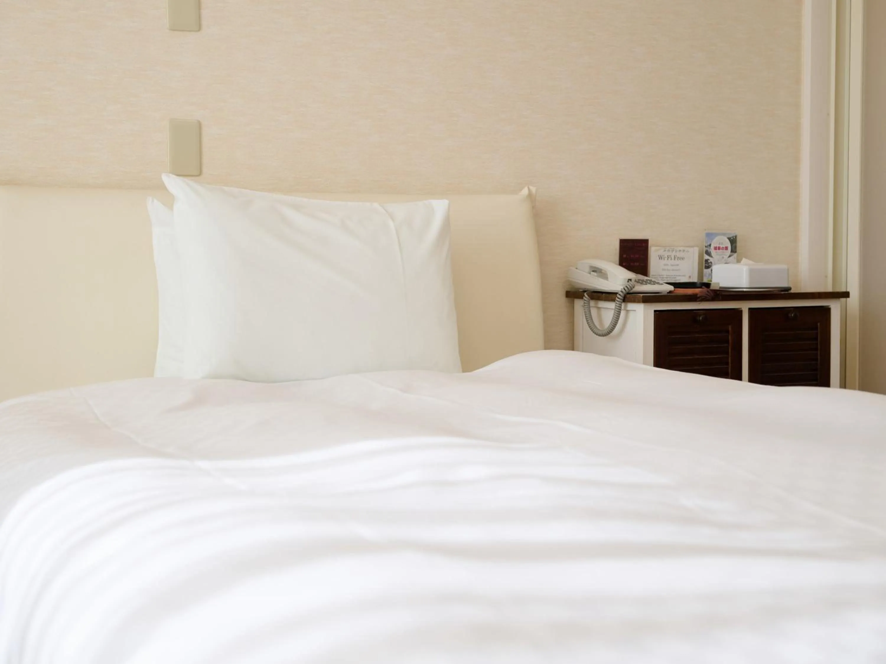 Photo of the whole room, Bed in Okasan Hotel