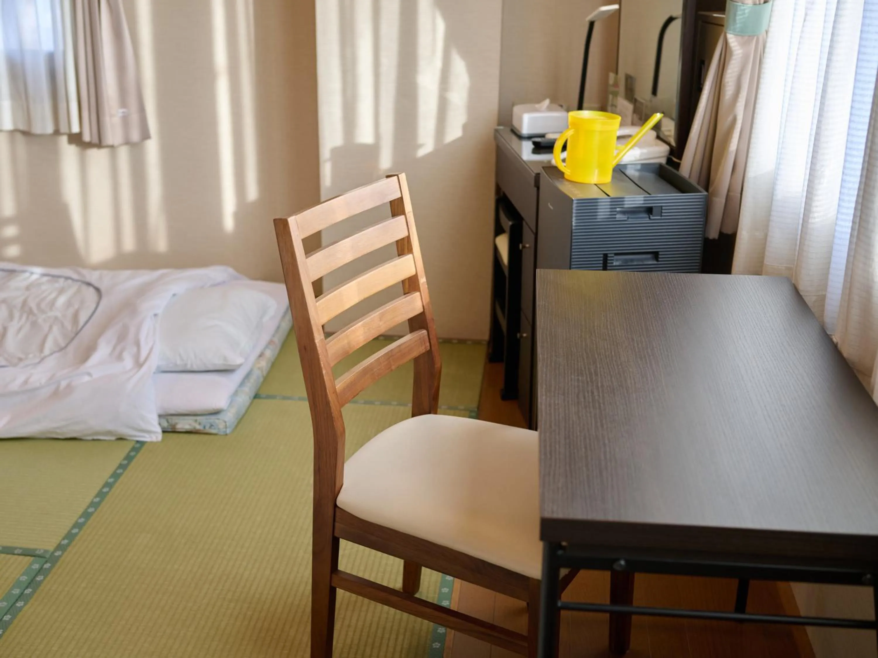 Photo of the whole room, Bed in Okasan Hotel