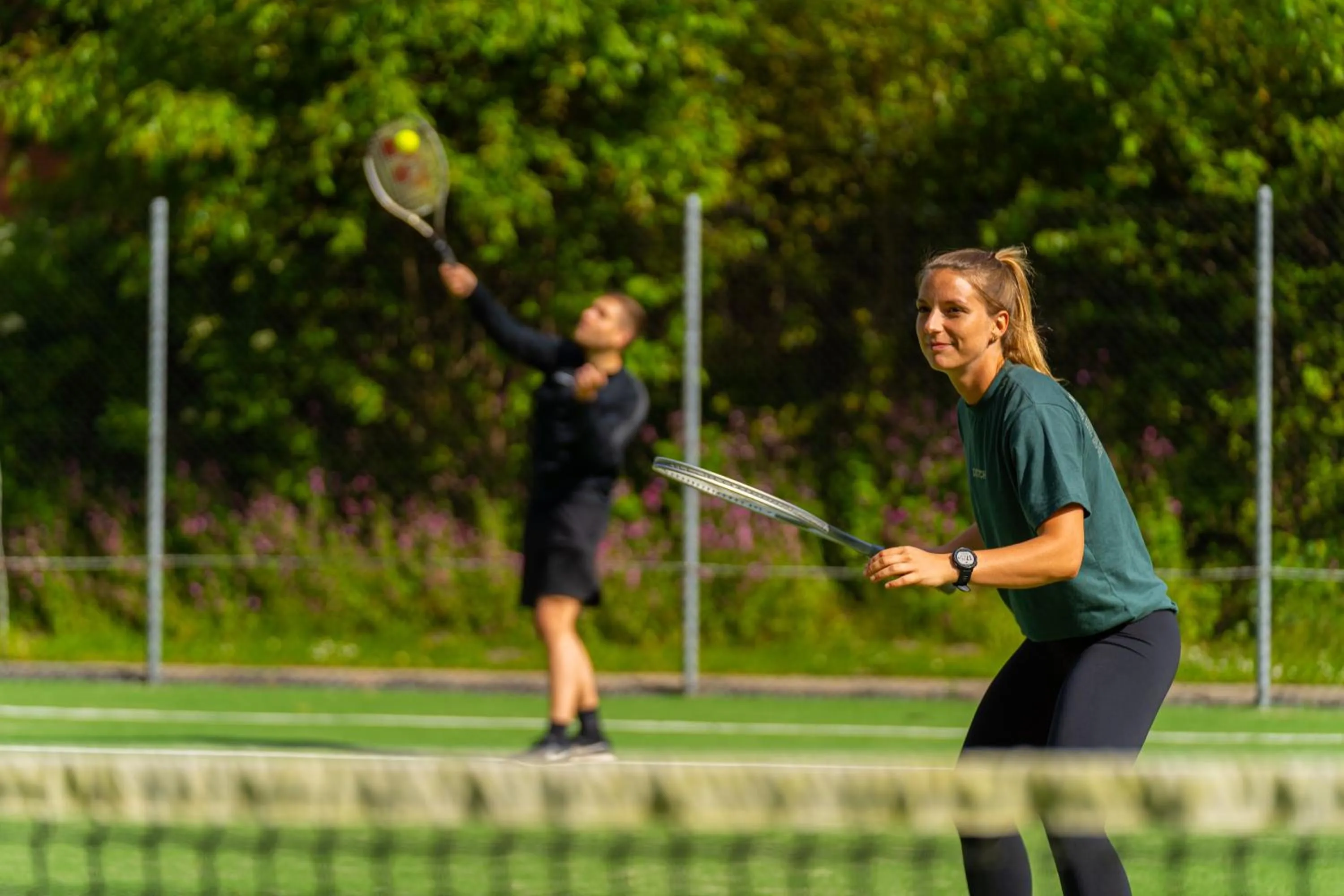 Tennis court in SportsPark Blaavandshuk Resort