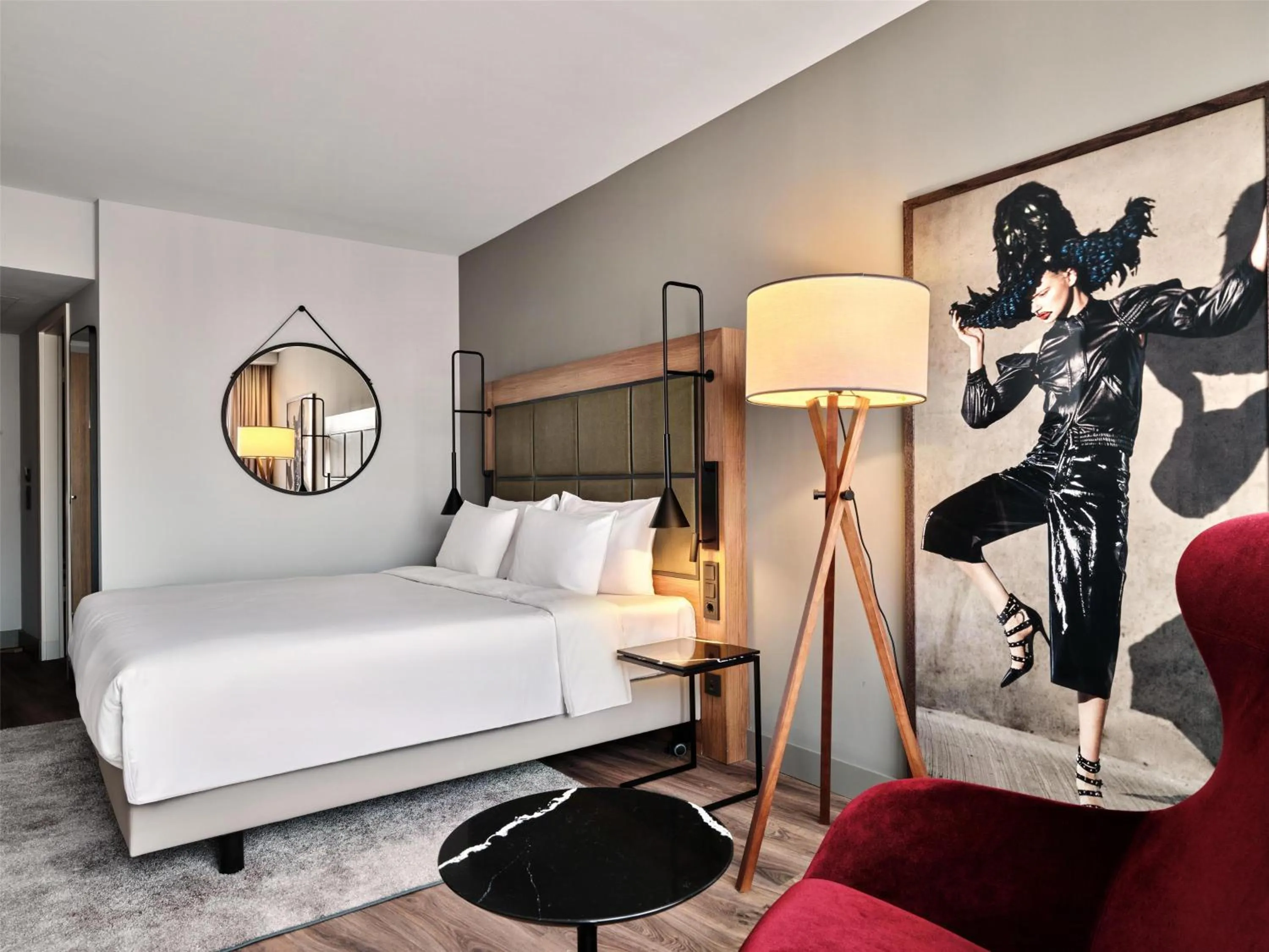 Bedroom, Bed in Radisson Blu Hotel, Hamburg Airport