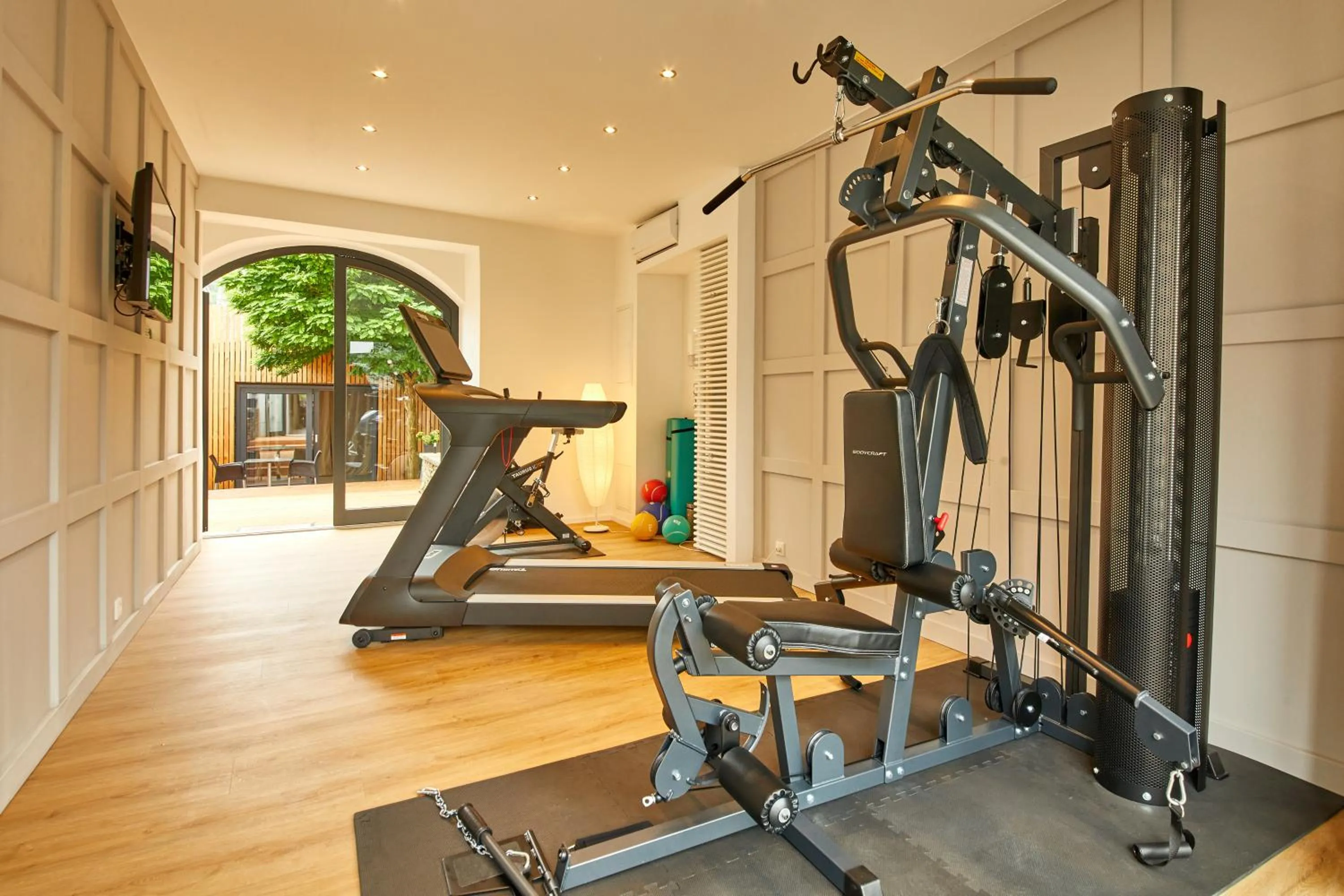 Fitness centre/facilities in Burgblickhotel