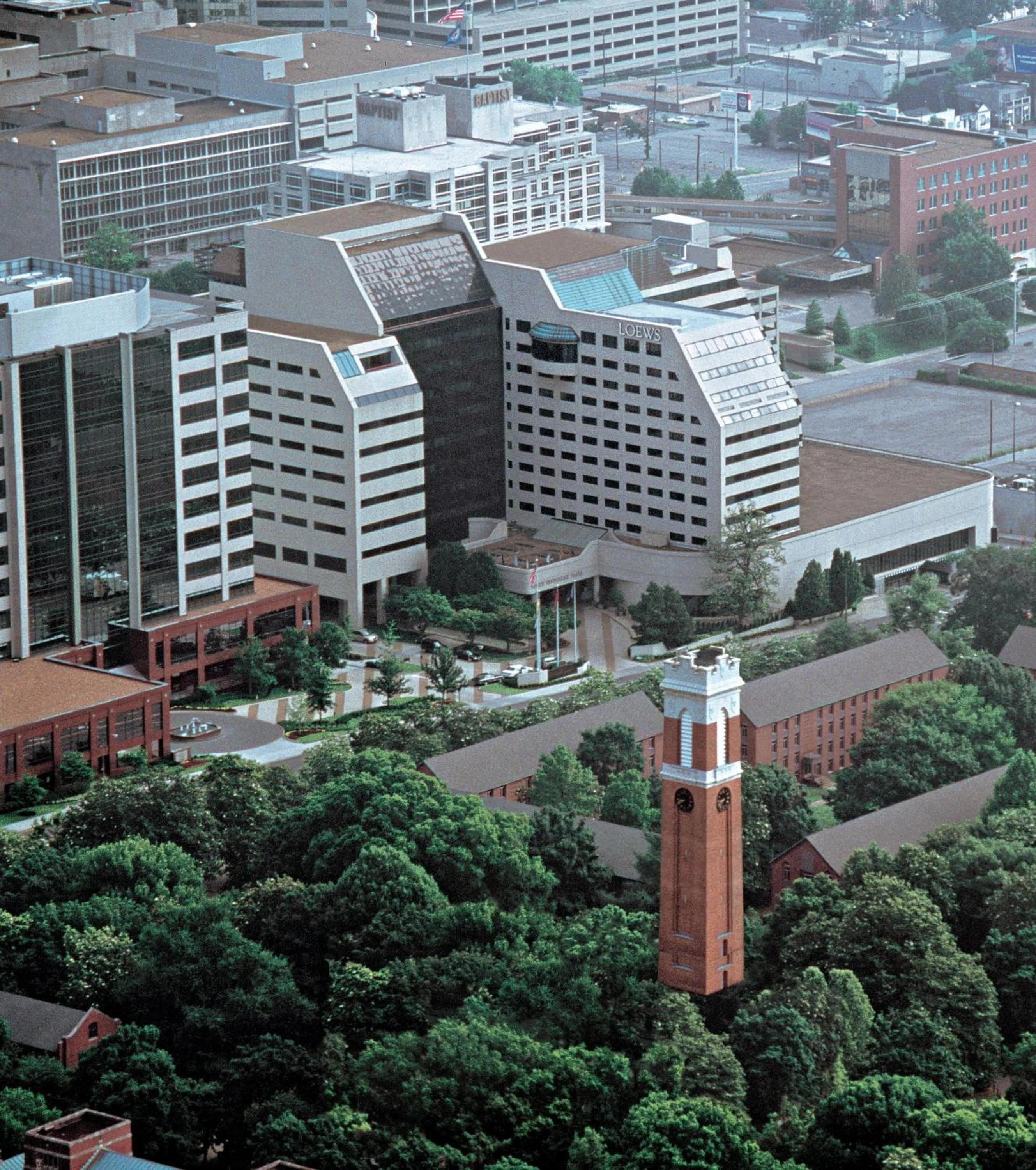 Property building in Loews Nashville Hotel at Vanderbilt Plaza
