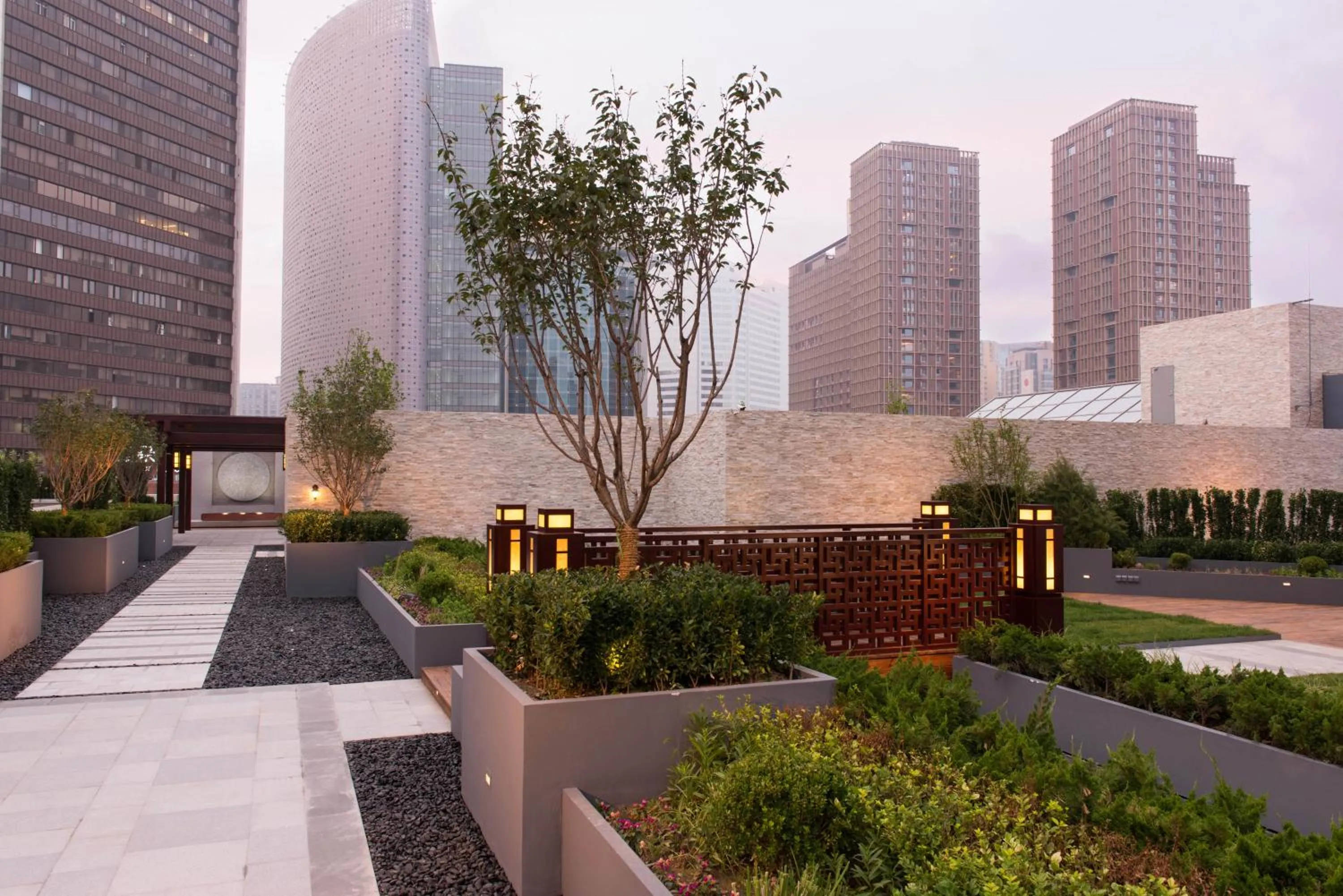 Garden in Hilton Beijing