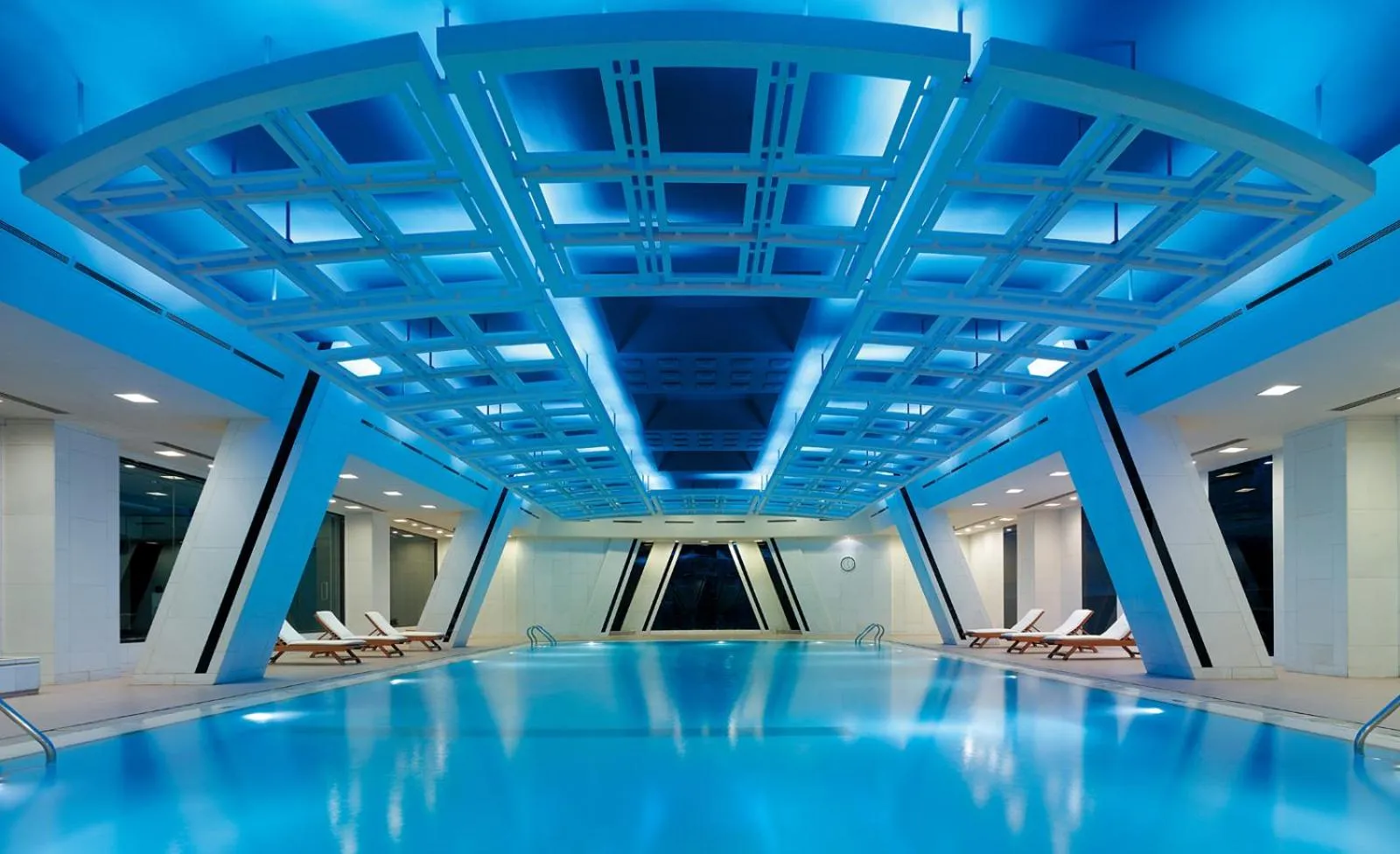 Swimming pool in China World Hotel, Beijing