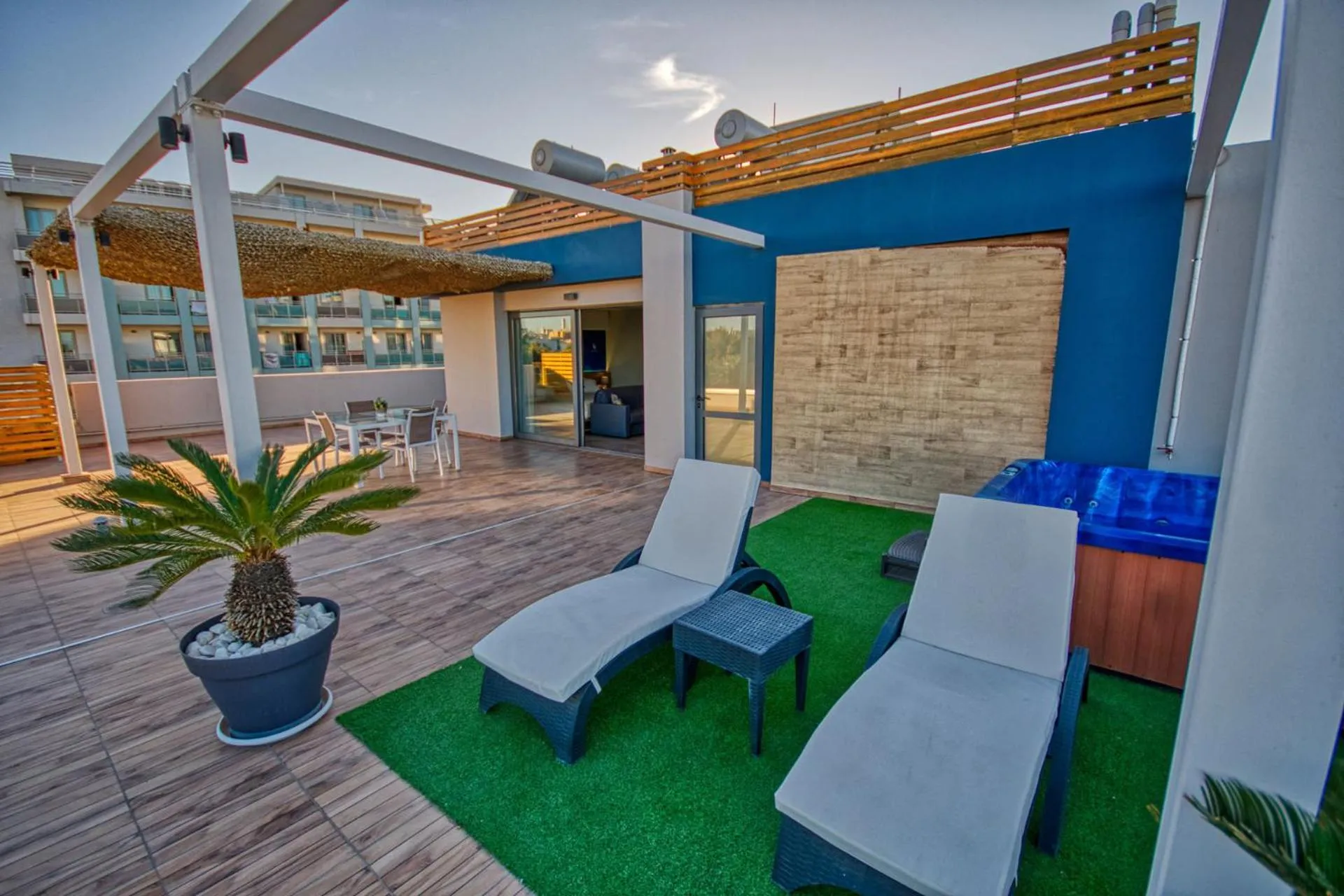 Patio in Island Boutique Hotel