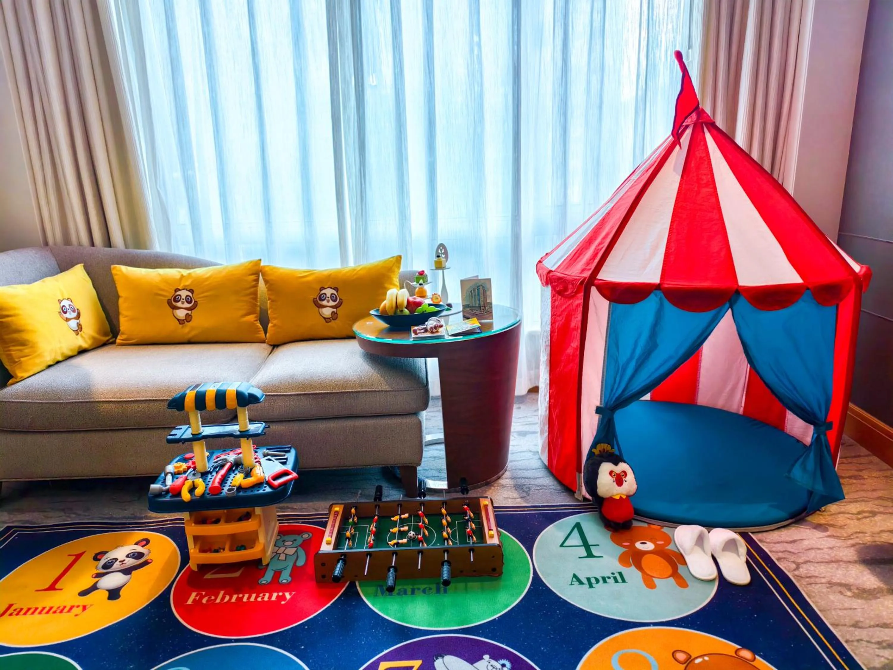 Living room in Kerry Hotel, Beijing by Shangri-La